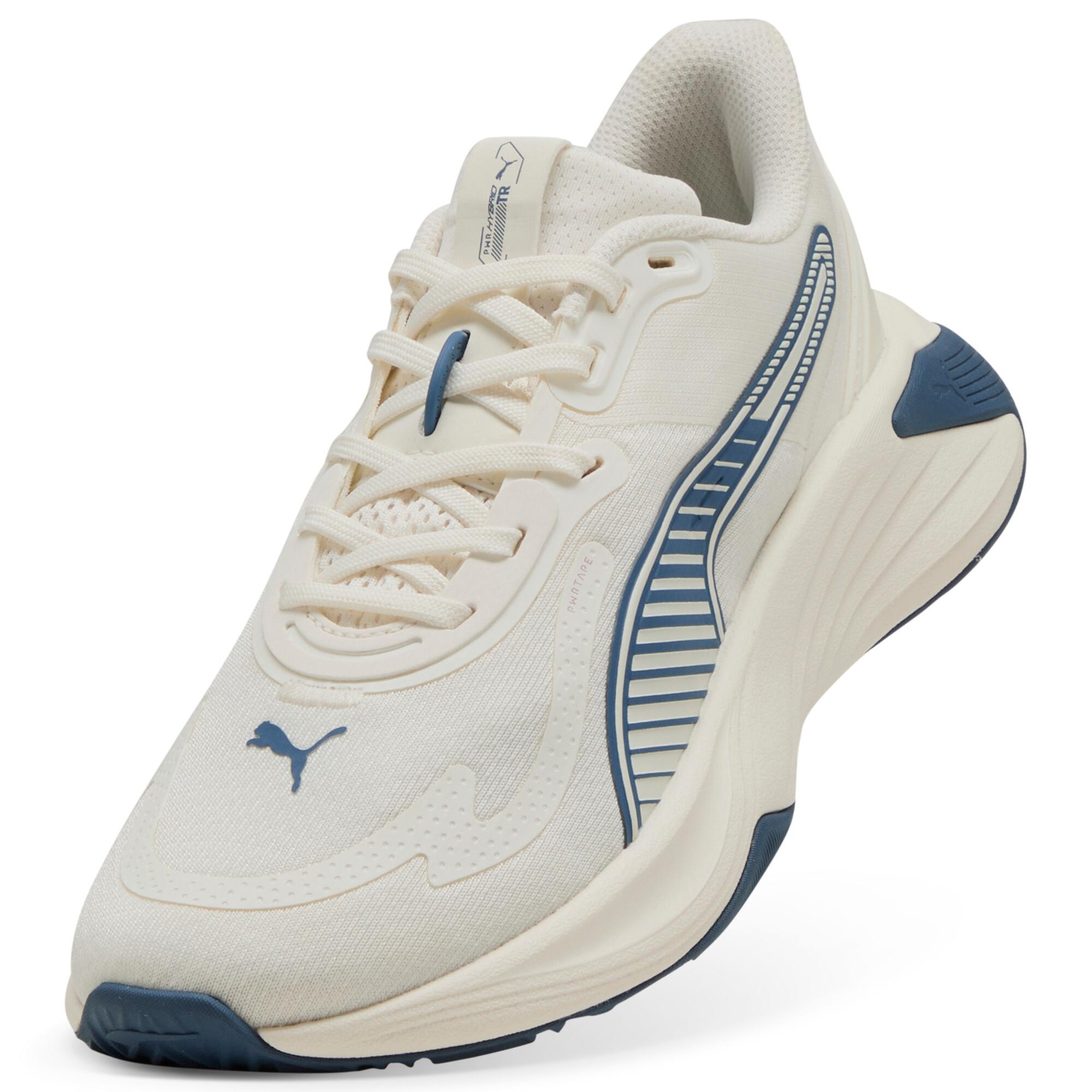 PUMA PWR Hybrid Training Shoes Women in Warm White/Dark Indigo/Poised Pink Product Image