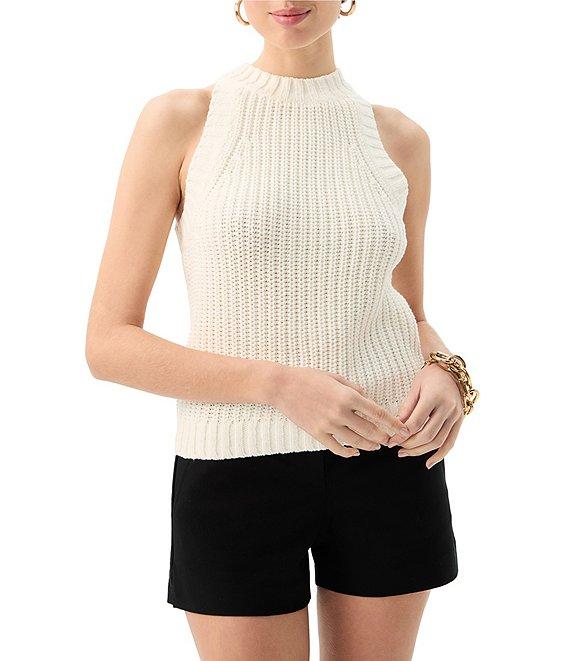 Trina Turk Paley Knit High Neck Sleeveless Tank Product Image