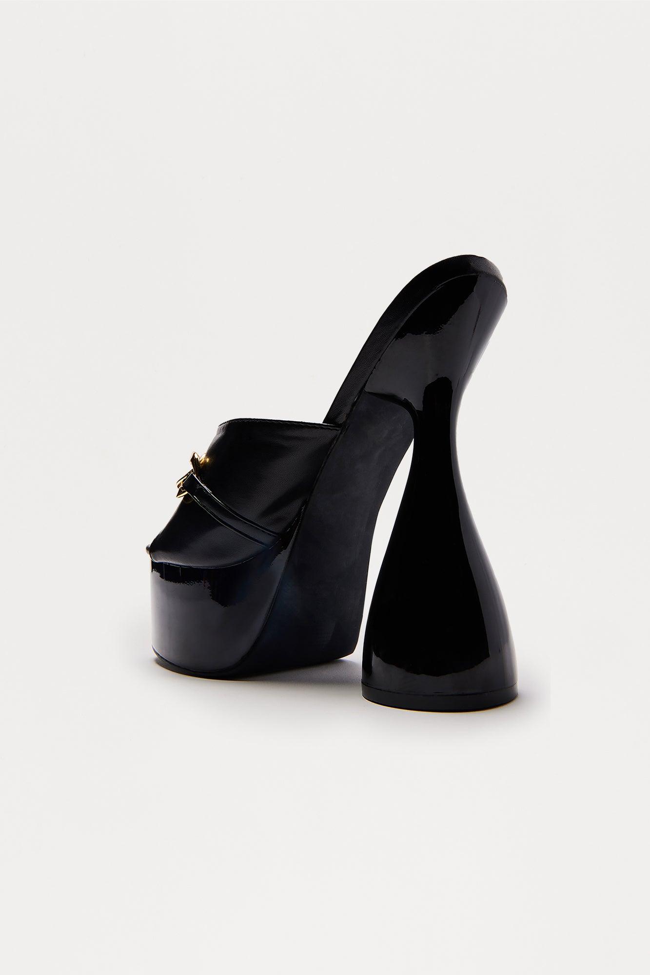 Pearson Chain Ultra Platform Heels - Black Female Product Image