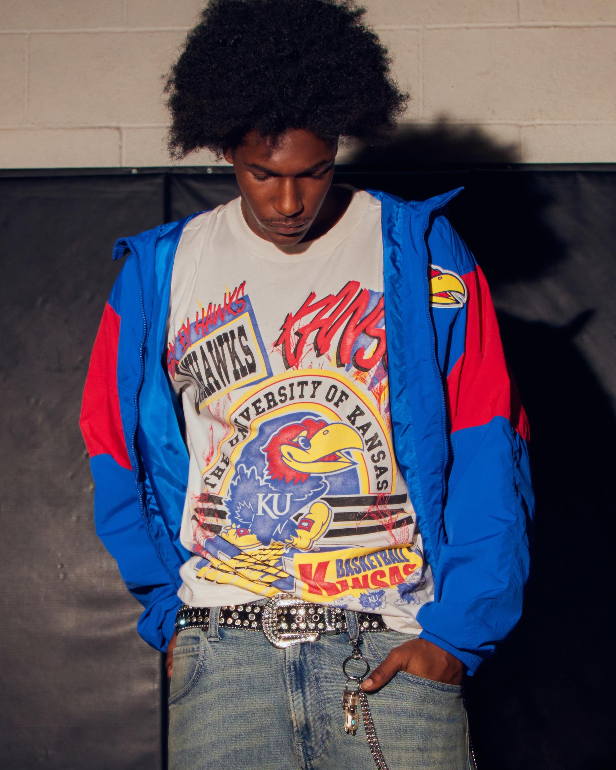 Boxy University of Kansas Jayhawks Graphic Tee Product Image