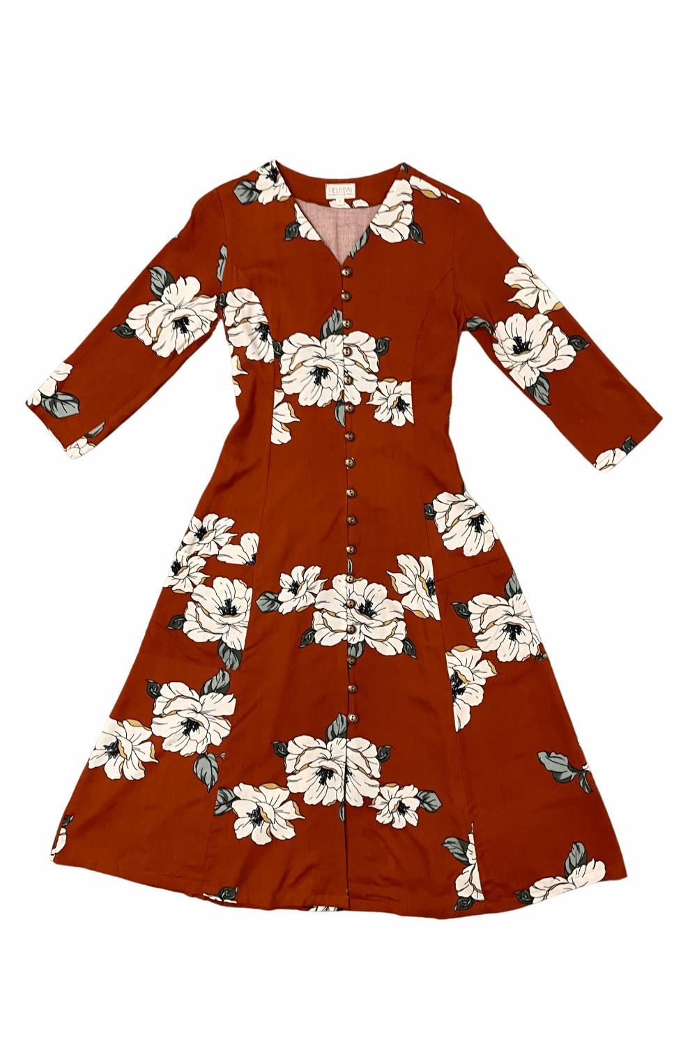Fiona Dress in Sienna Magnolia Product Image