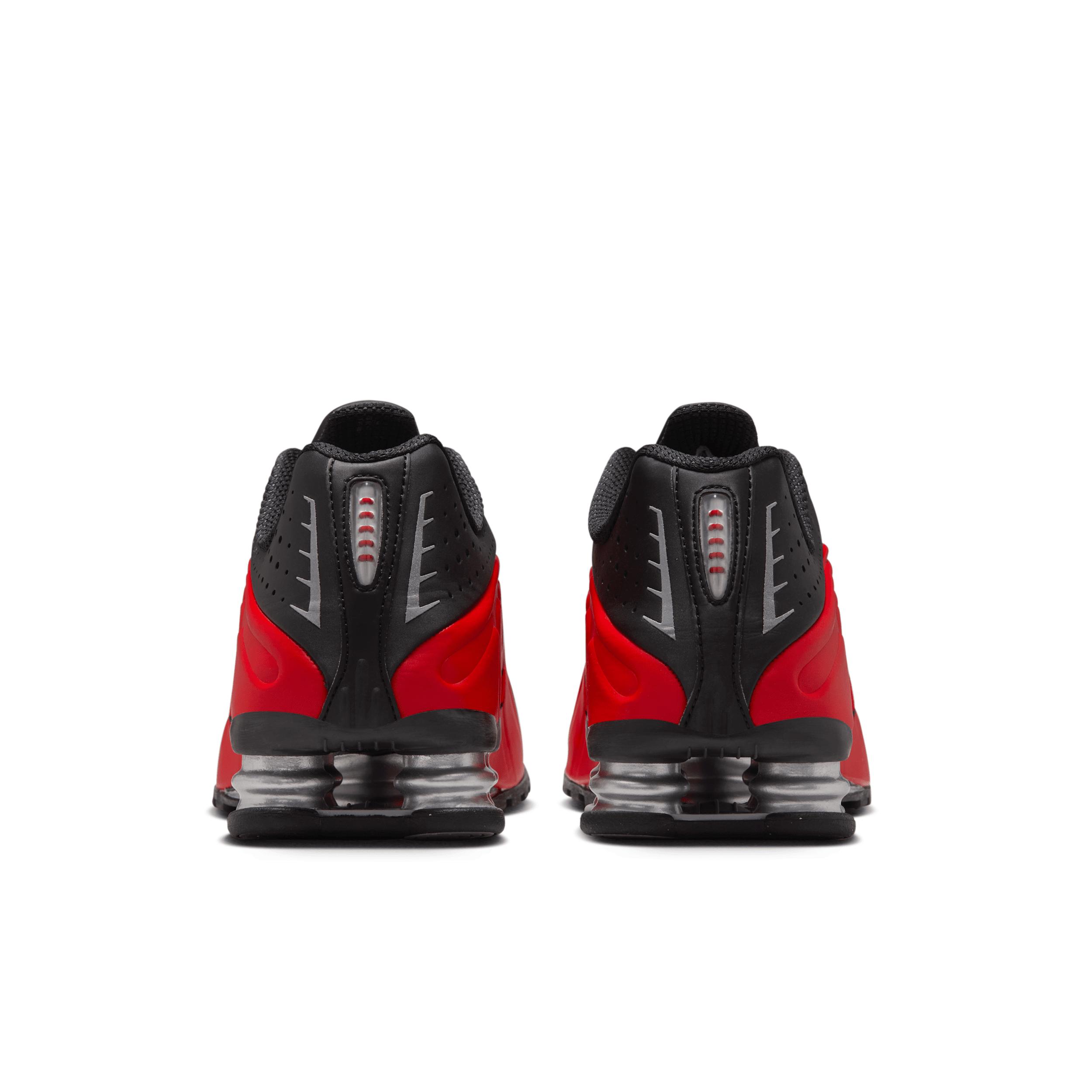 Nike Mens Nike Shox R4 - Mens Shoes University Red/Black/Metallic Silver Product Image