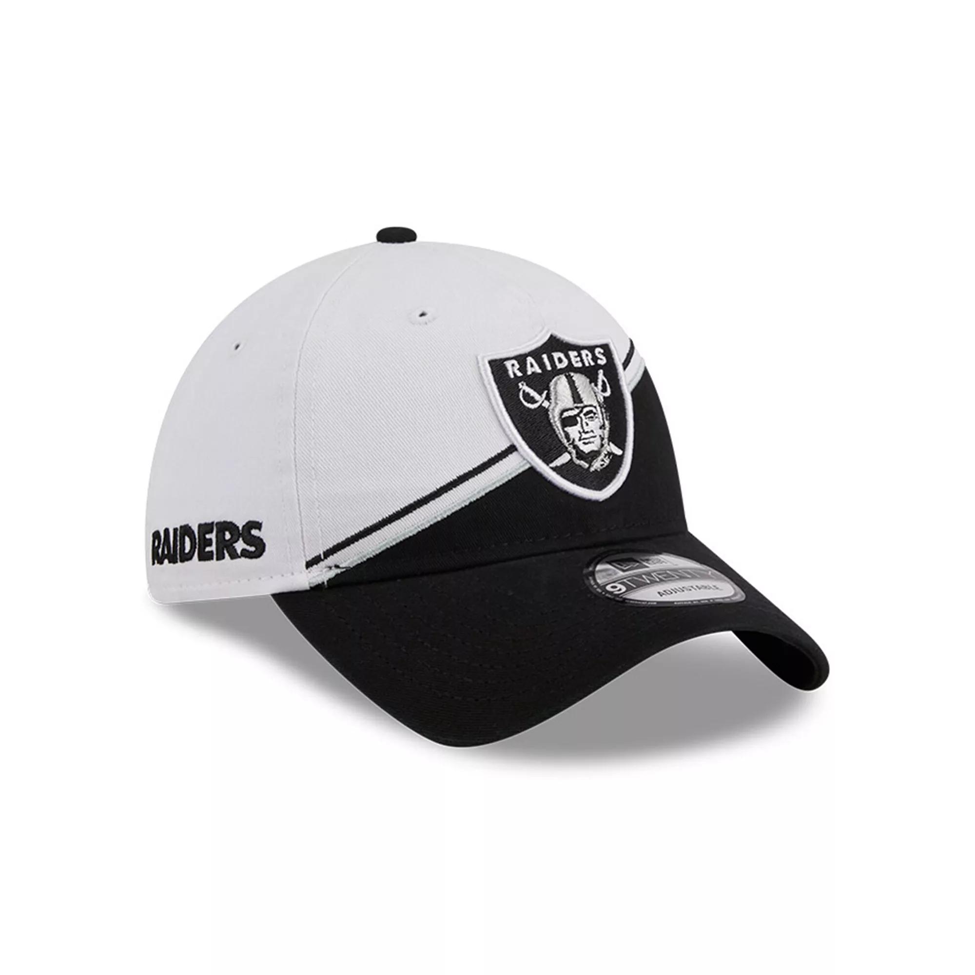 Men's New Era  White/Black Las Vegas Raiders 2023 Sideline 9TWENTY Adjustable Hat, Lvr White Product Image