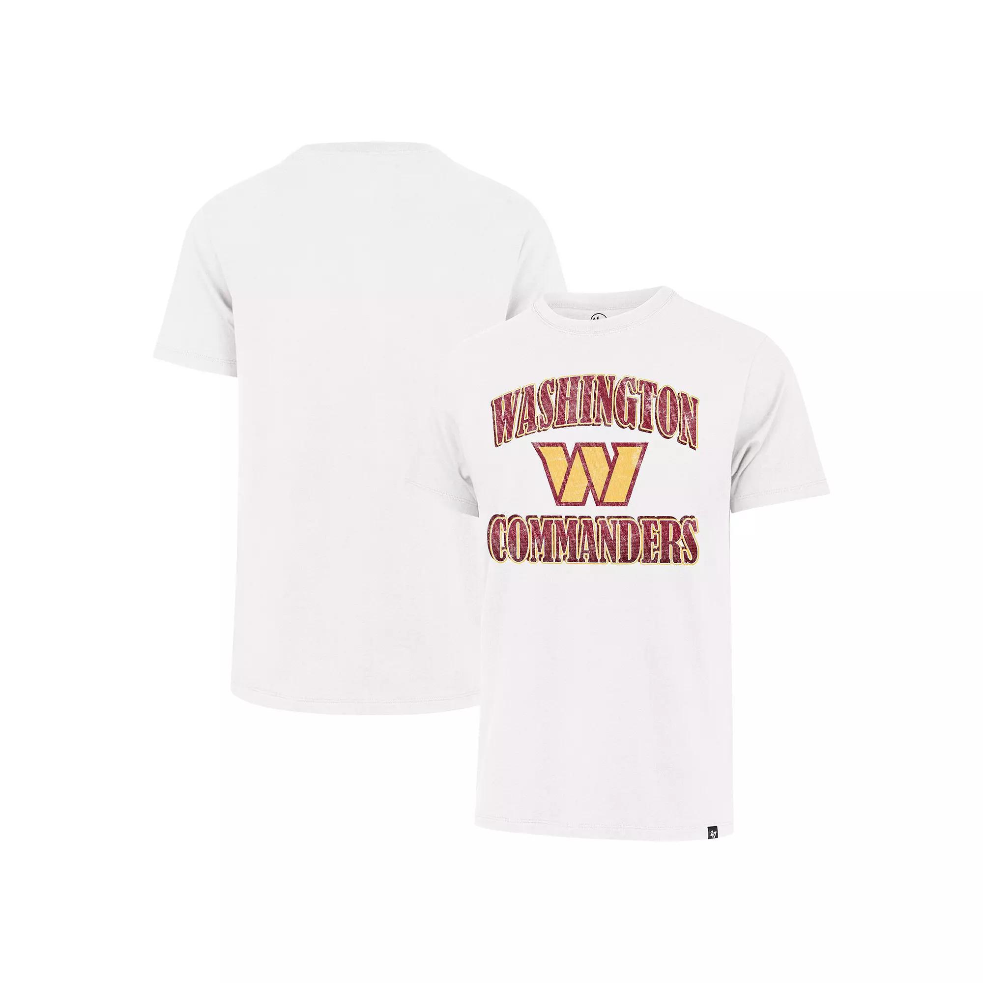 Men's '47 White Washington Commanders Overrun Franklin T-Shirt, Size: XL, Wft White Product Image