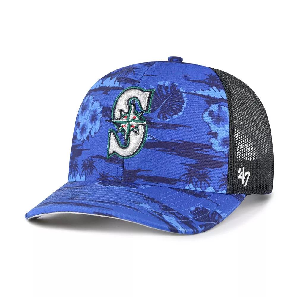 Men's '47 Blue Seattle Mariners Fiji Trucker Adjustable Hat Product Image