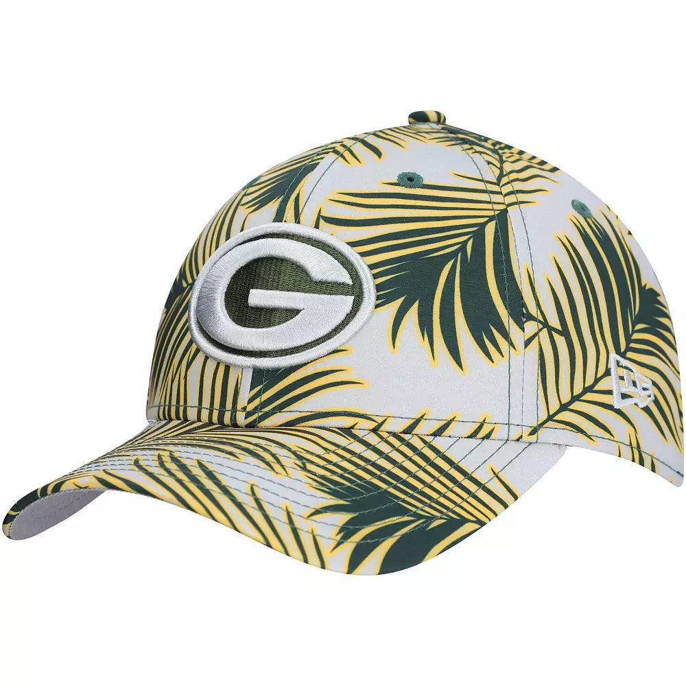 Men's New Era Gray Green Bay Packers Palms 39THIRTY Flex Hat, Size: Small/Medium, Grey Product Image