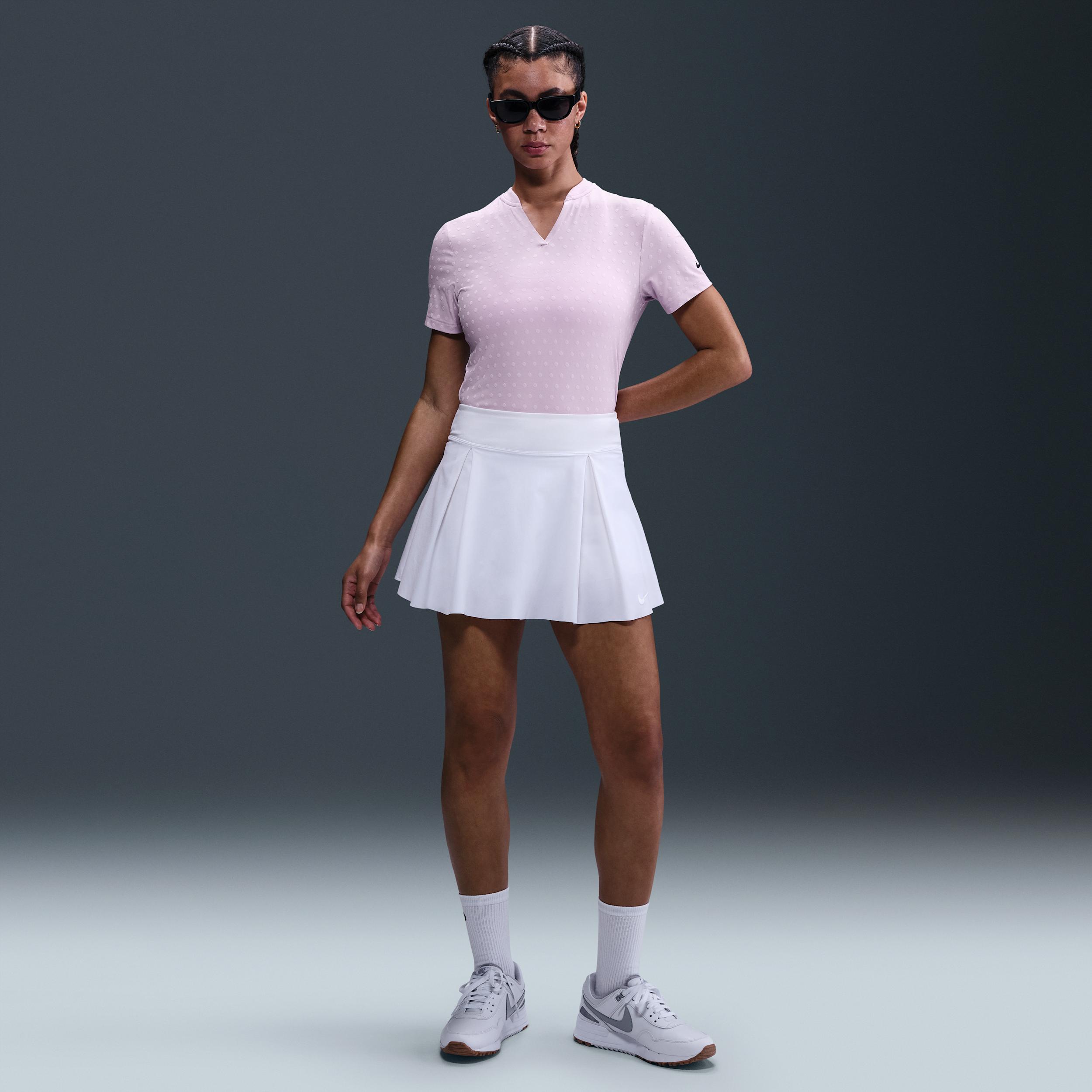 Nike Women's Tour Dri-FIT Short-Sleeve Blade Jacquard Golf Polo Product Image