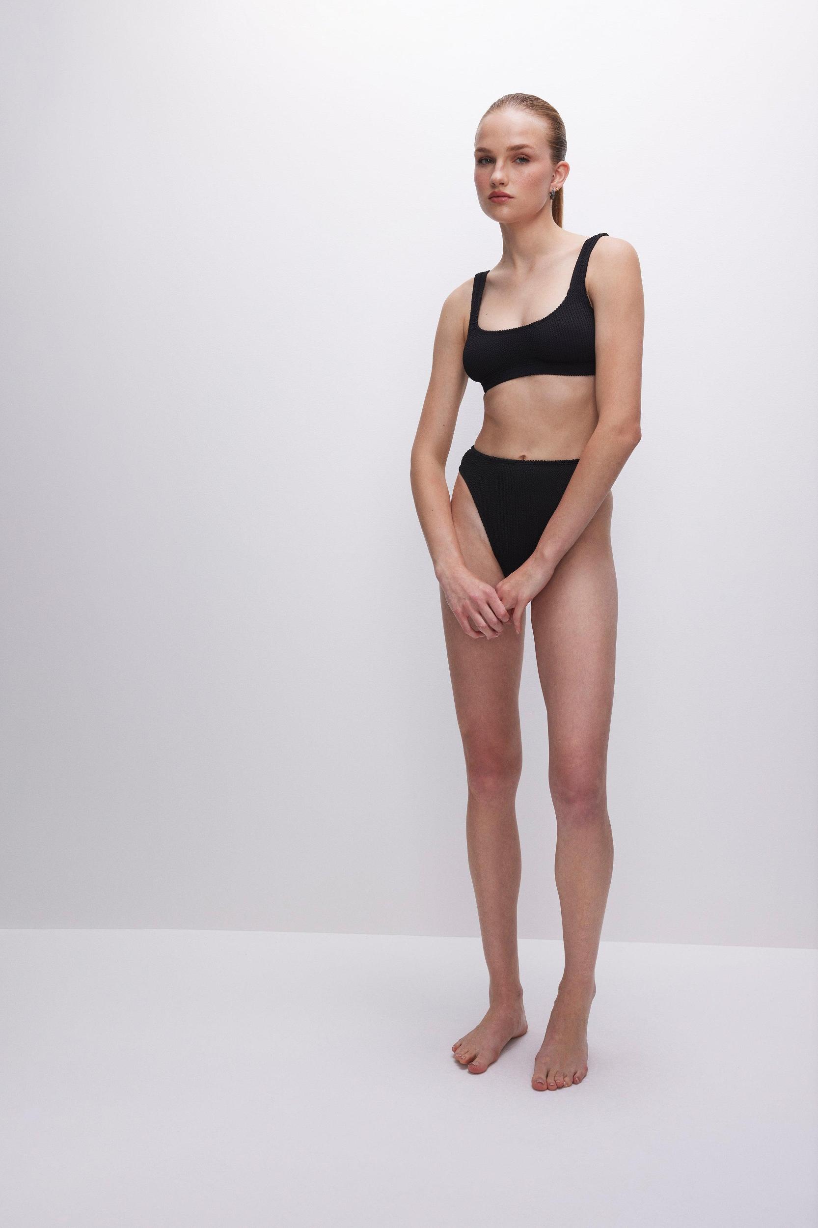 ALWAYS FITS SCOOP BIKINI TOP | BLACK001 Product Image