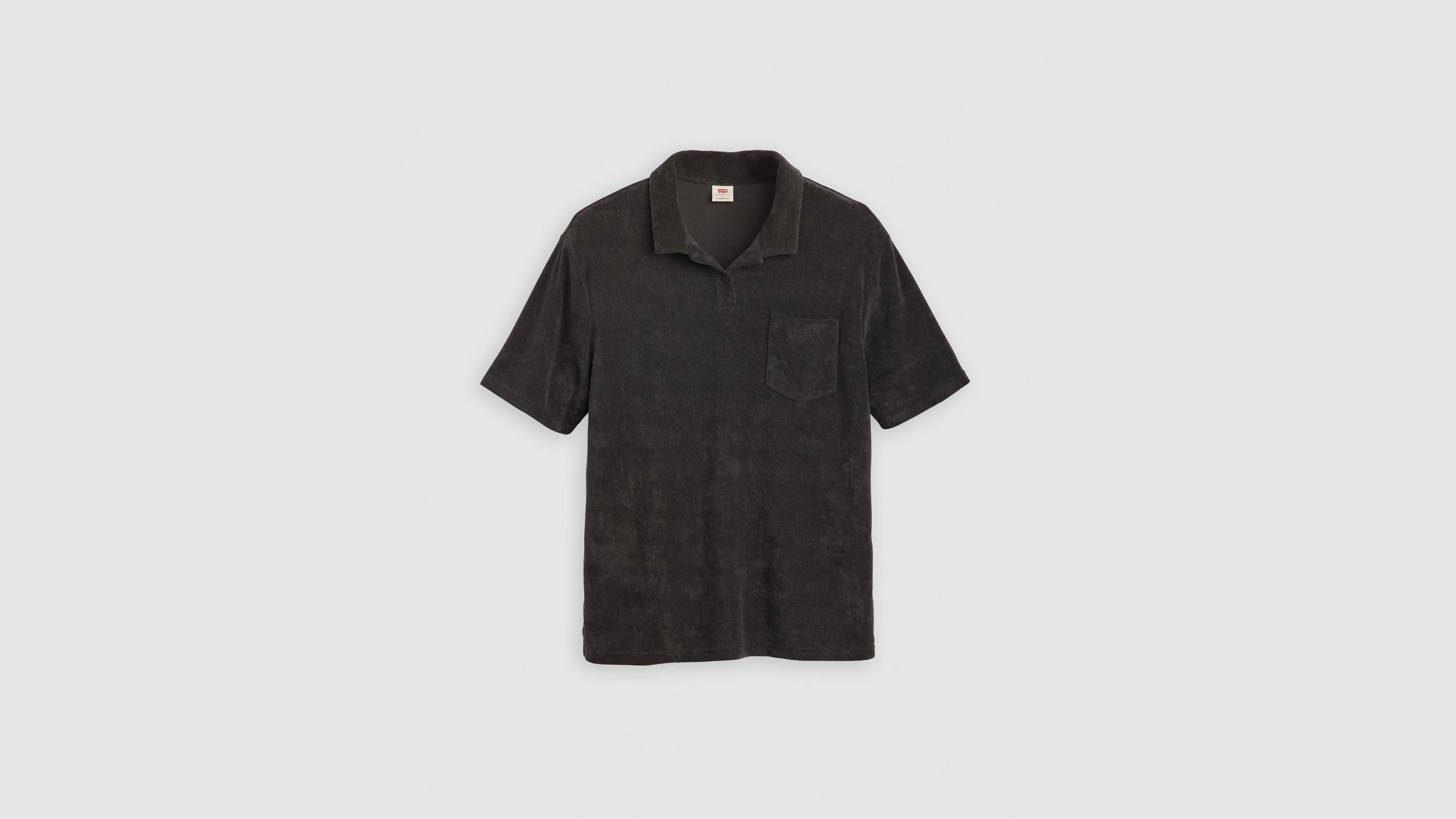 Terry Pocket Polo Shirt Product Image