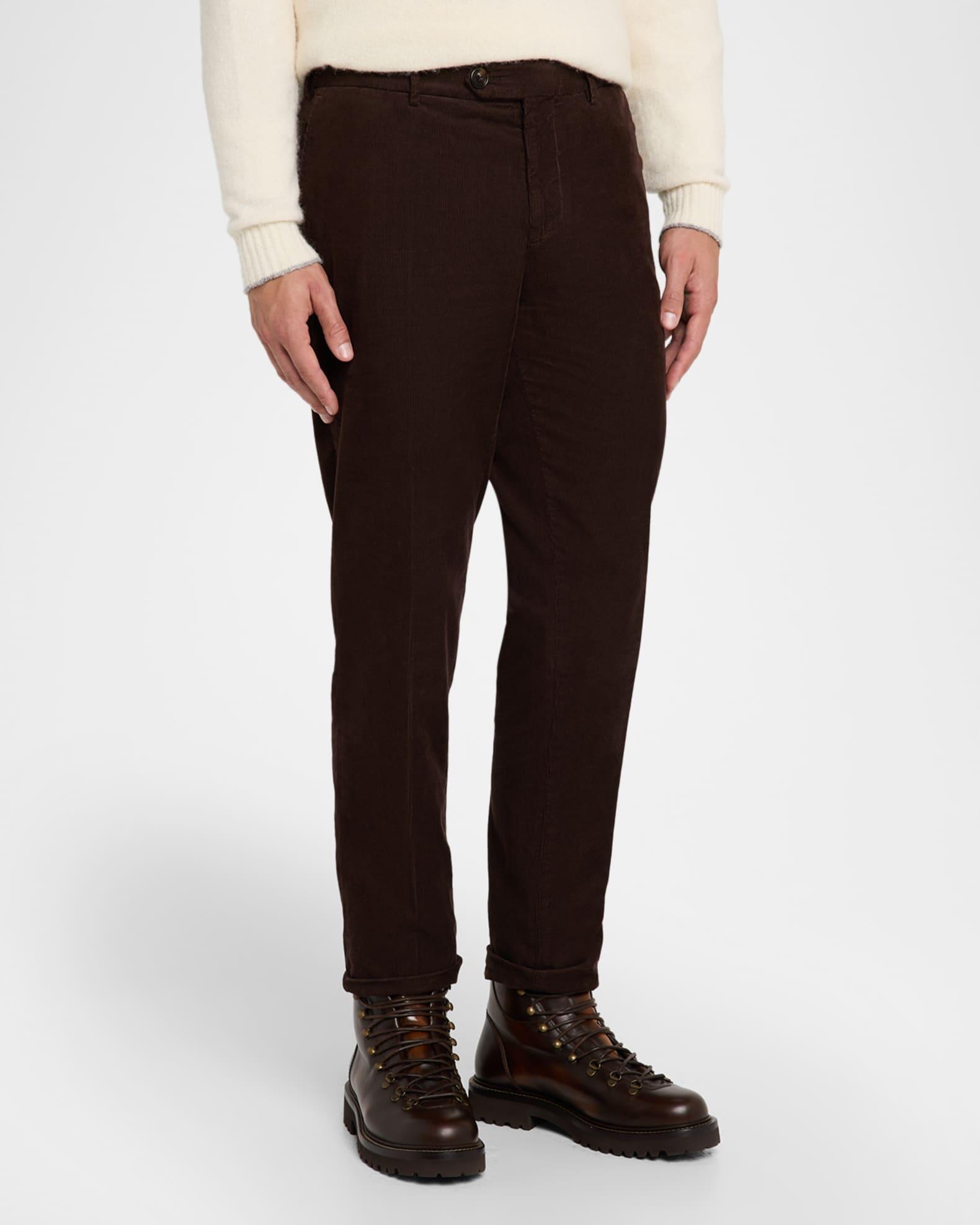 Men's Fine Corduroy Flat-Front Pants Product Image
