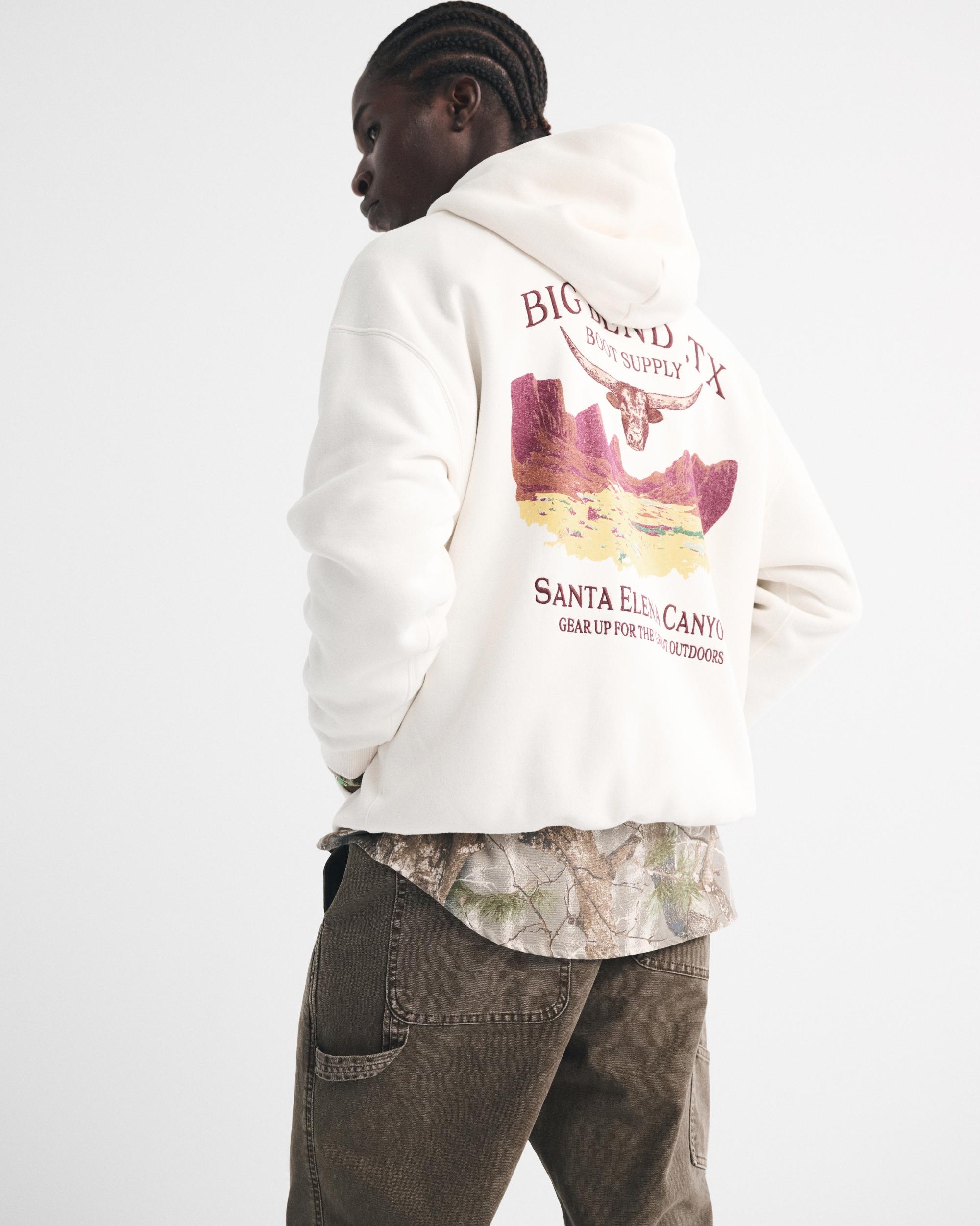 Western Graphic Popover Hoodie Product Image