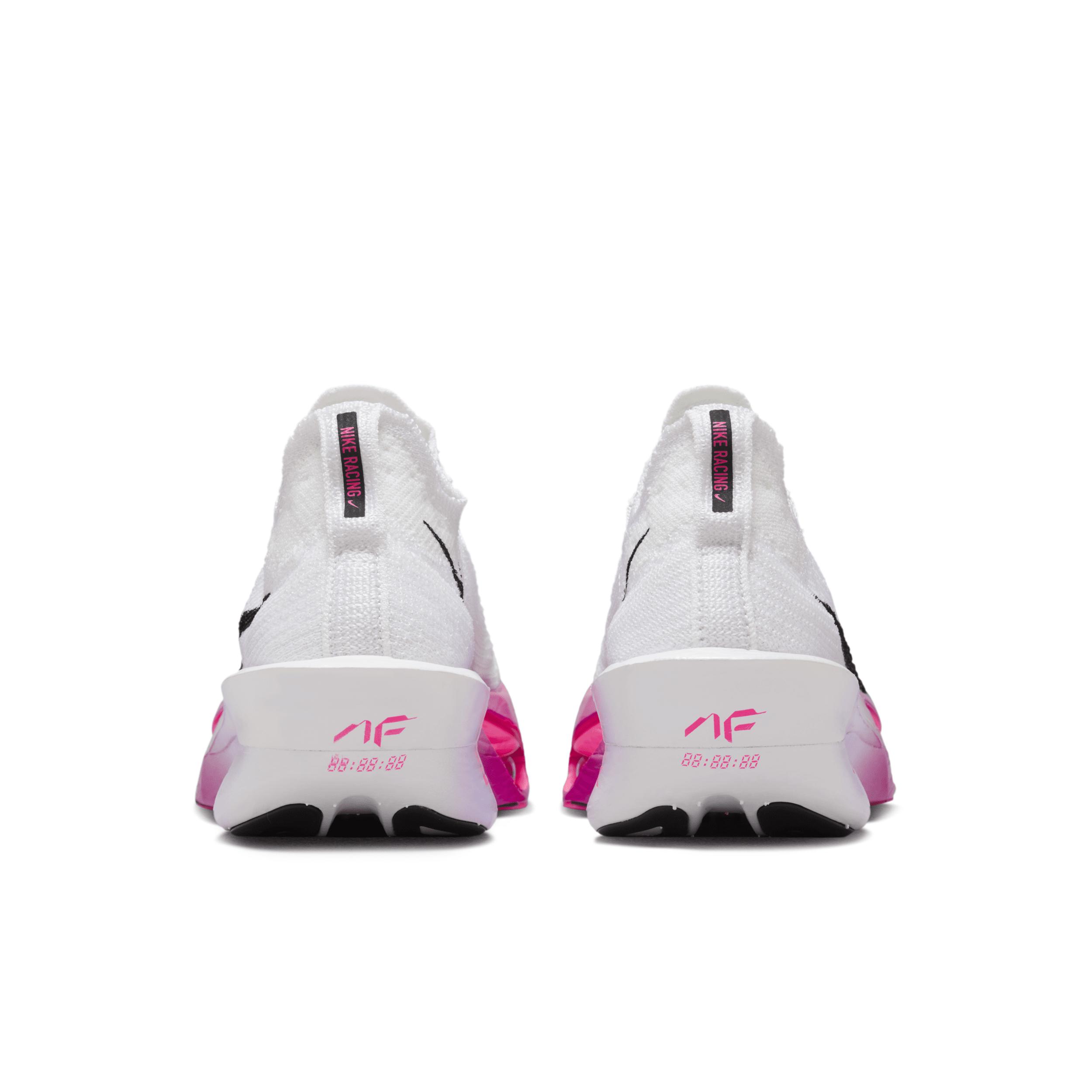 Nike Womens Air Zoom Alphafly 3 Running Shoes in White/Black/Purple Agate Product Image