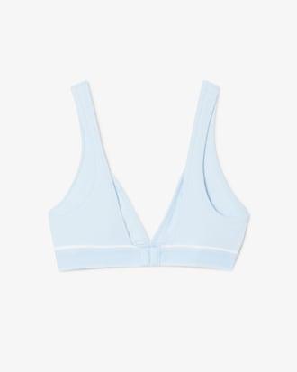 Ribbed Cotton Triangle Bralette Product Image