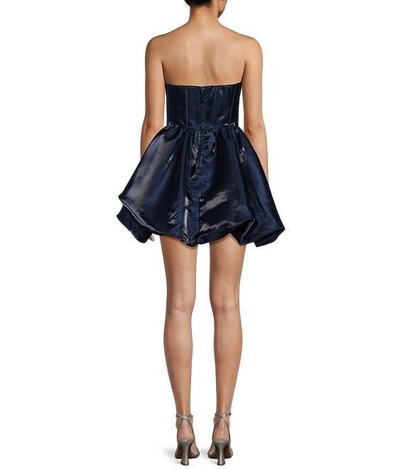 B. Darlin Strapless Sweetheart Bustier Bubble Skirt Dress Product Image
