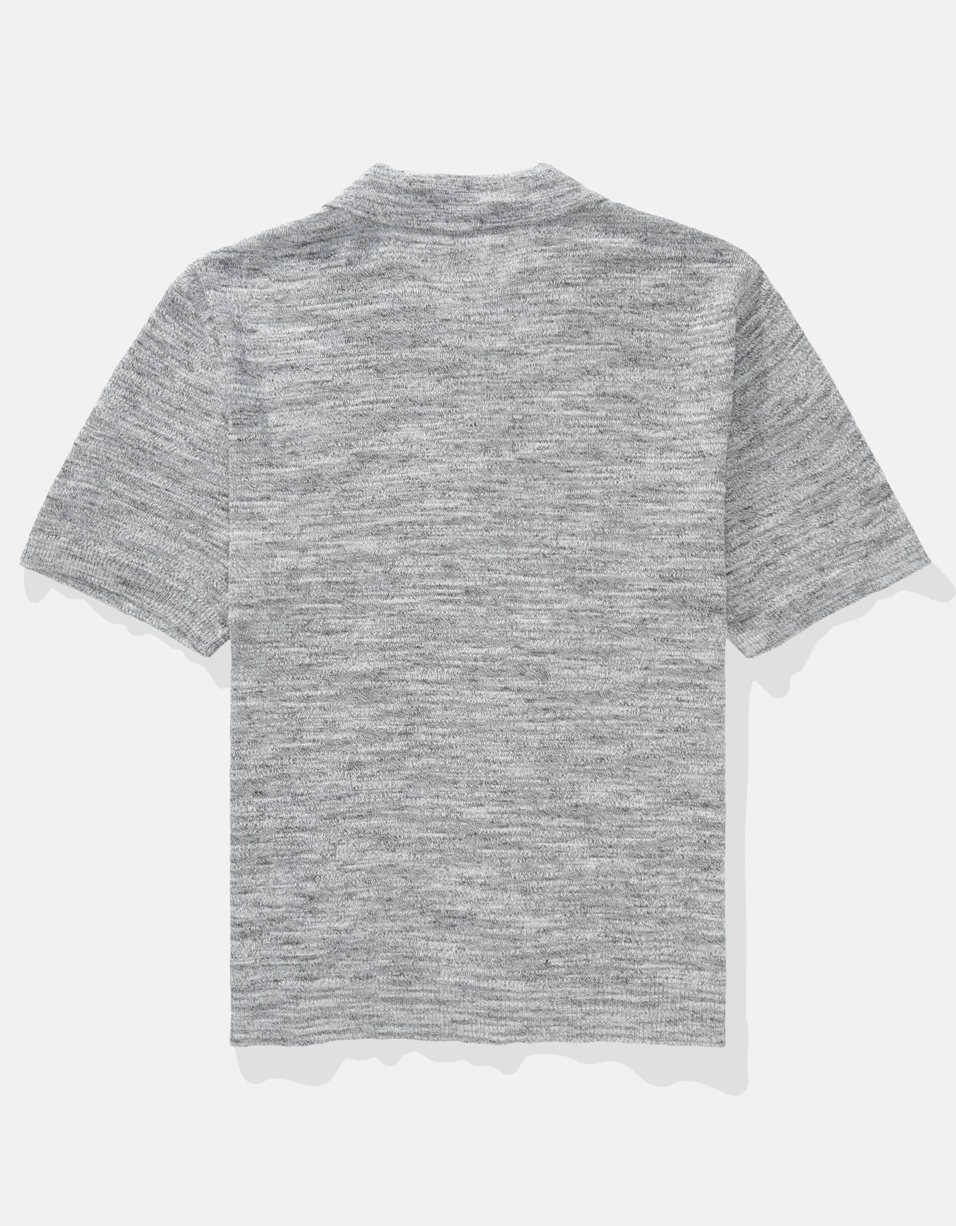 AE Space Dye Sweater Polo Shirt Product Image