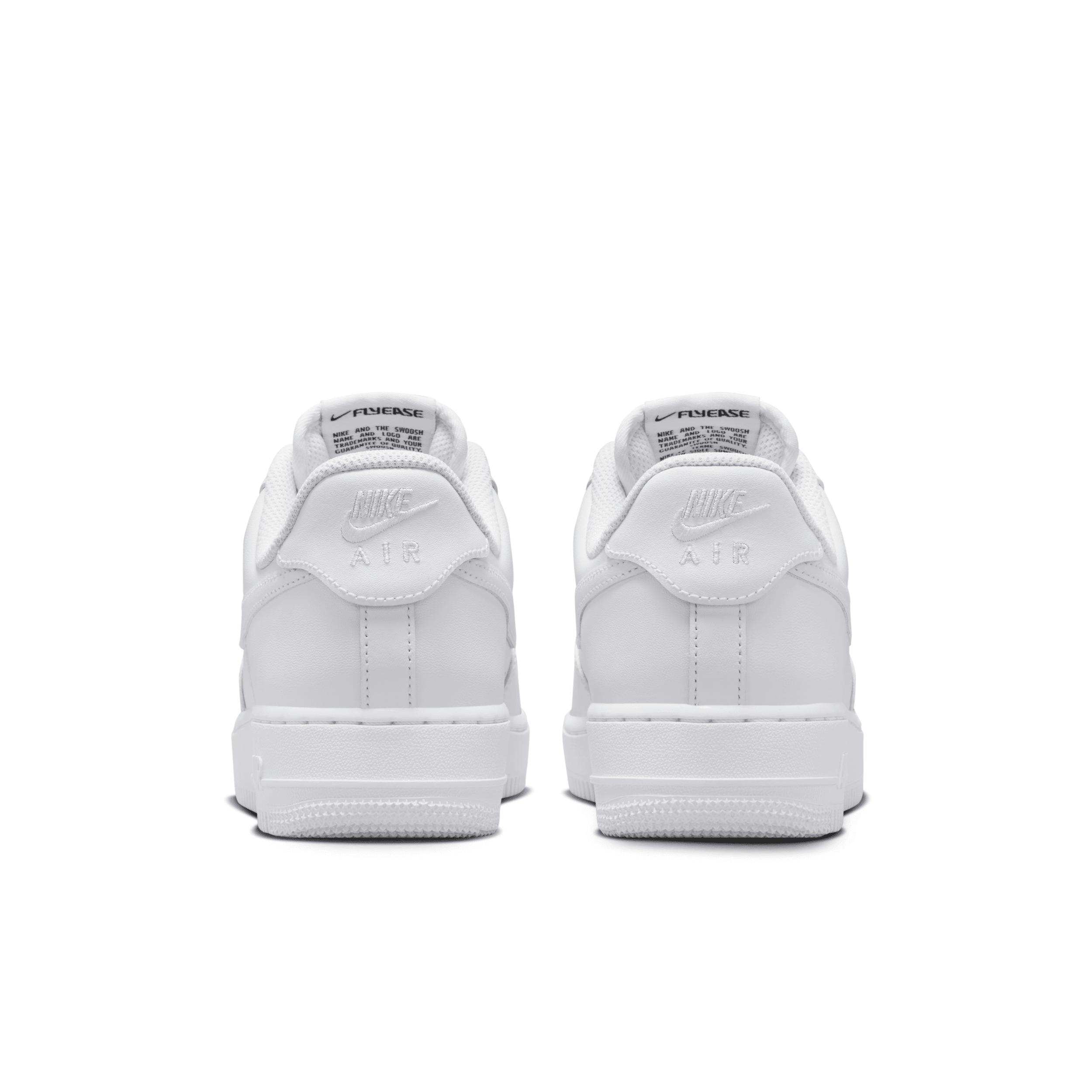 Nike Womens Nike Air Force 1 07 Flyease - Womens Shoes White/White/White Product Image