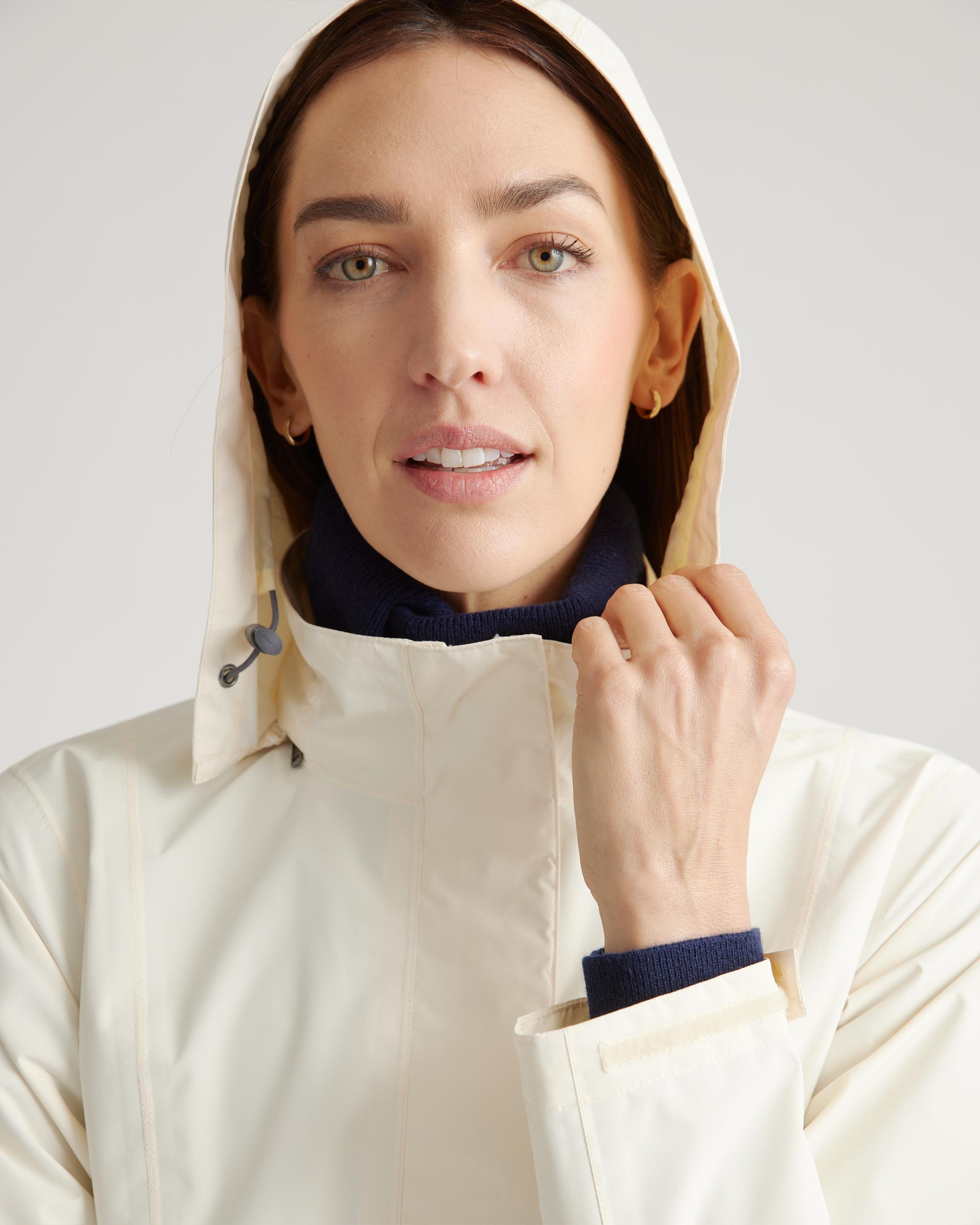 Quince | Women's Weatherproof Long Rain Shell Jacket Polyester/Recycled Polyester Blend Product Image