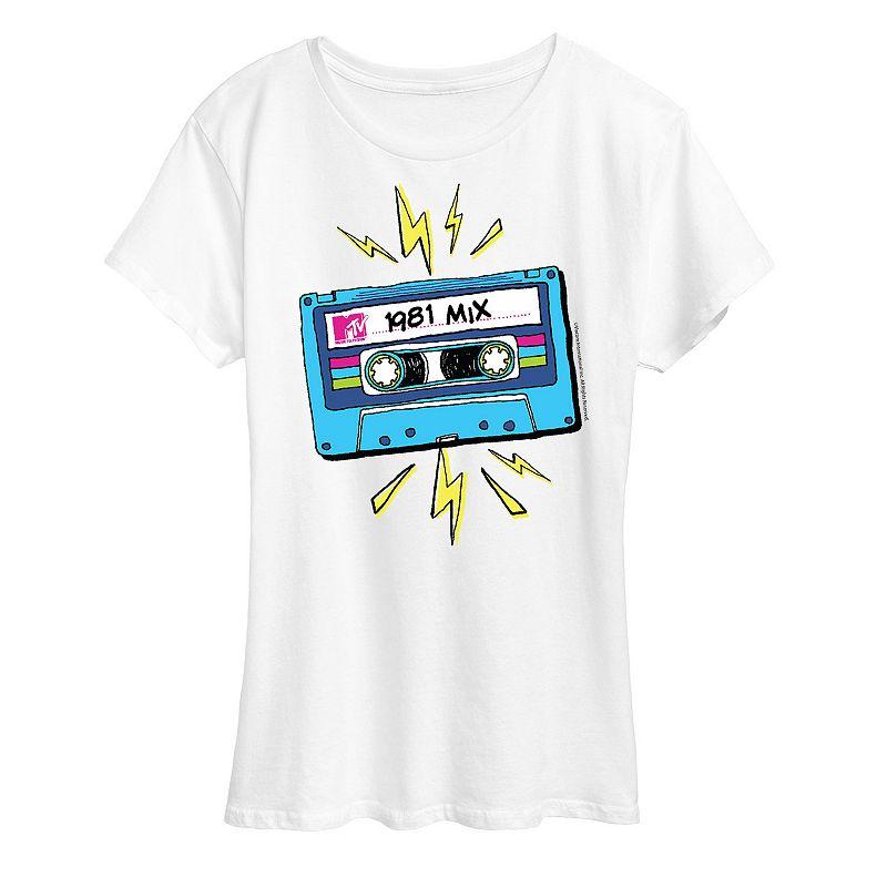 Women's MTV Cassette Graphic Tee,  Product Image