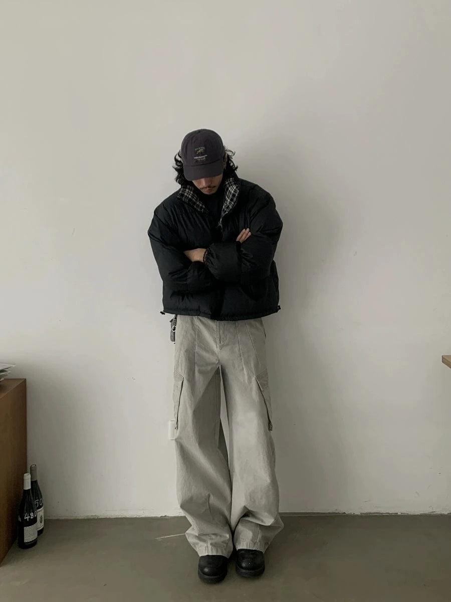 RT No. 18802 RECONSTRUCTED CARGO STRAIGHT PANTS Product Image