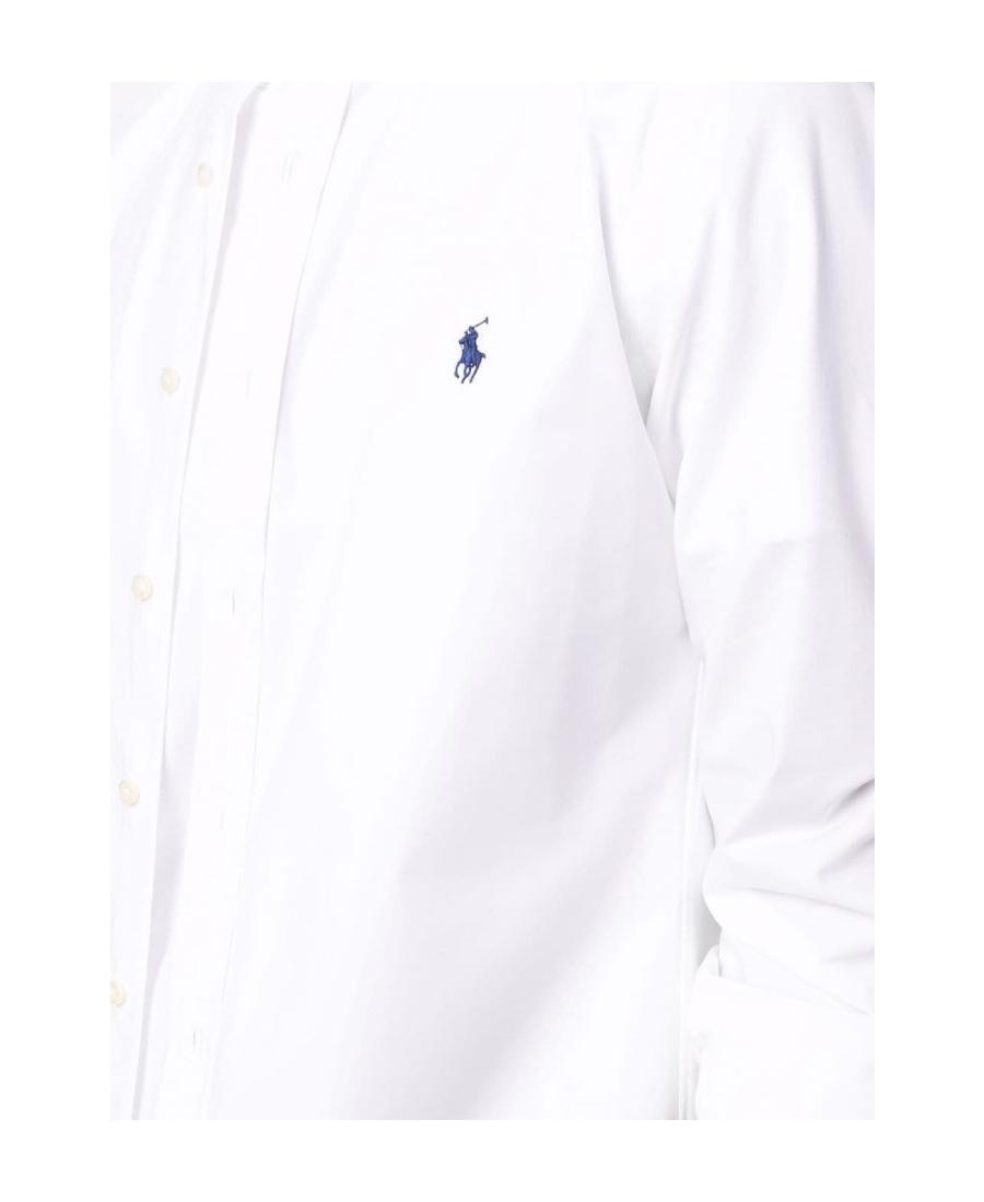 POLO RALPH LAUREN Long Sleeve Sport Shirt Clothing In White Product Image