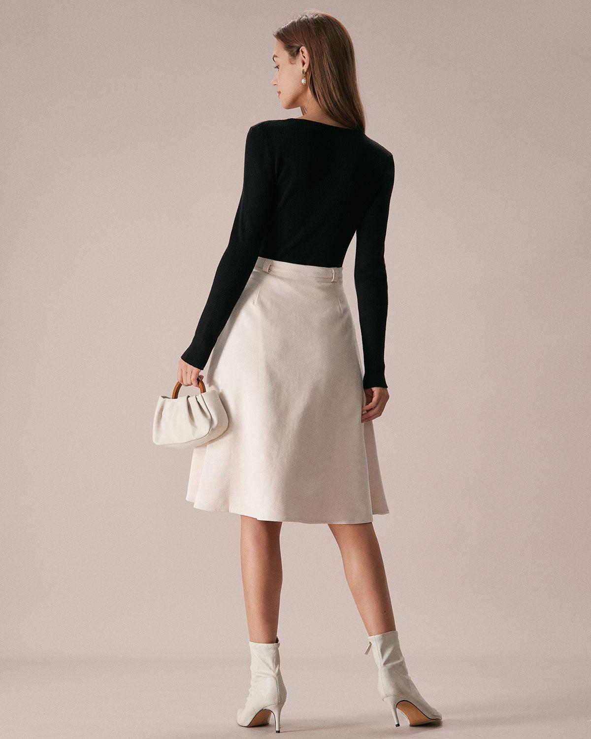 The Black Boat Neck Bowknot Front Knit Top Product Image