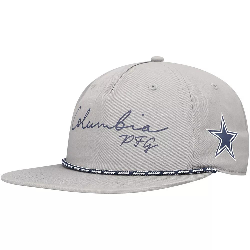 Men's Columbia Gray Dallas Cowboys PHG Back Tack Adjustable Hat, Grey Product Image