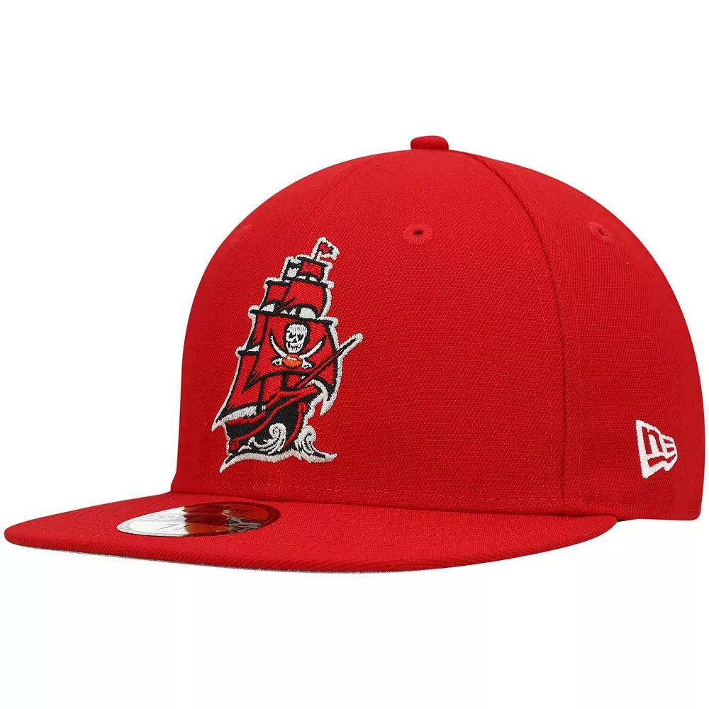 Men's New Era Red Tampa Bay Buccaneers Omaha 59FIFTY Fitted Hat, Size: 7 1/2 Product Image