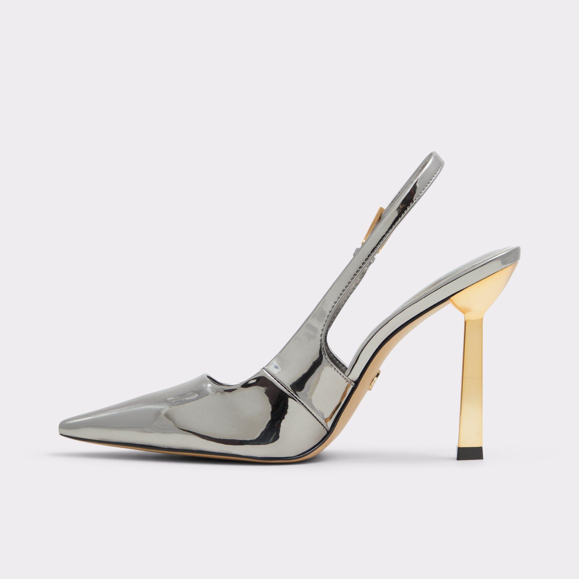 Marysa Pewter Women's Slingbacks | ALDO US Product Image