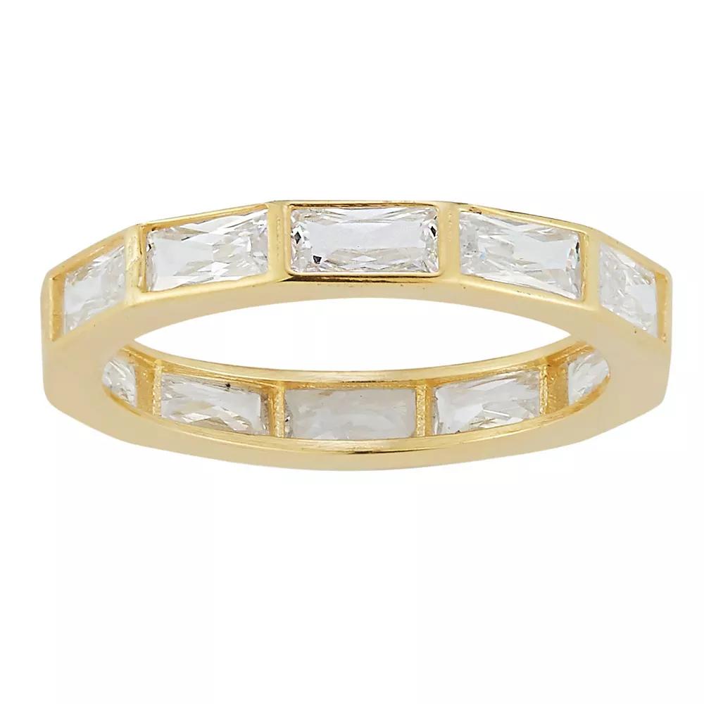 Sunkissed Sterling Cubic Zirconia Band Ring, Women's, Size: 6, Gold Tone Product Image