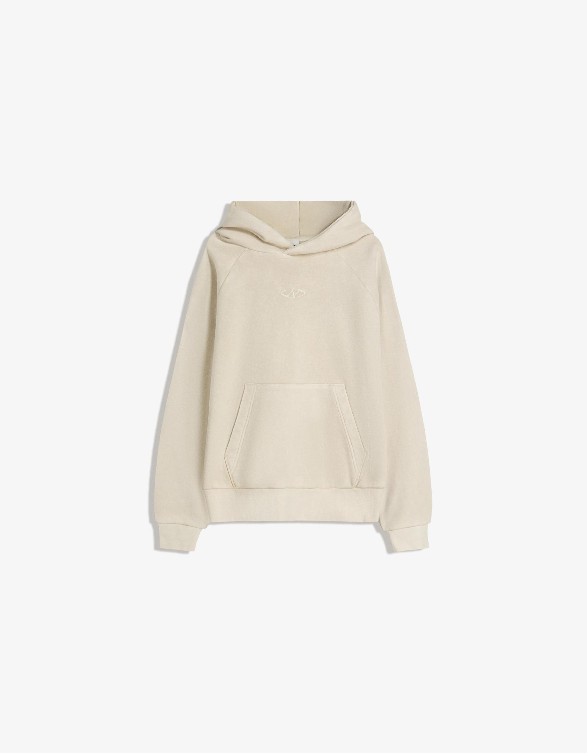 Boxy fit hooded sweatshirt Product Image