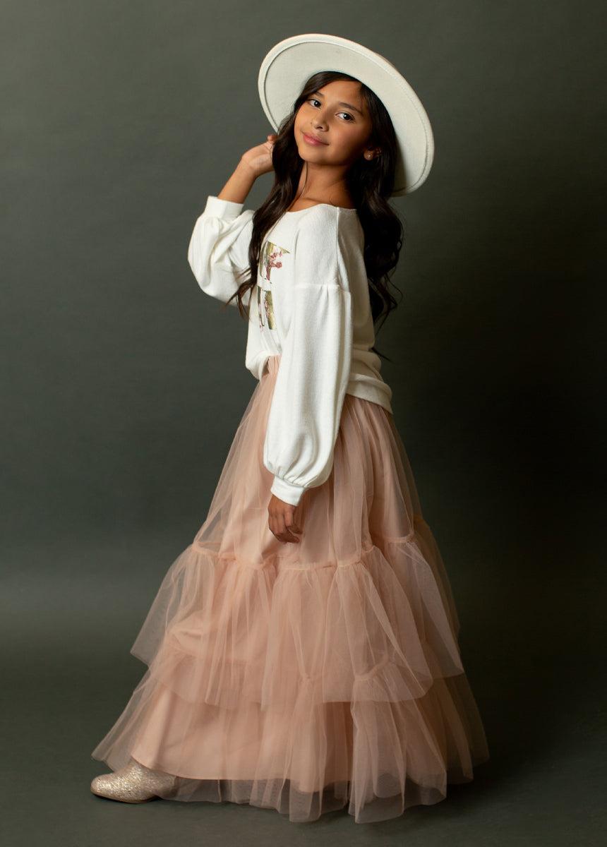 Juana Sweatshirt in Ivory Girls Product Image