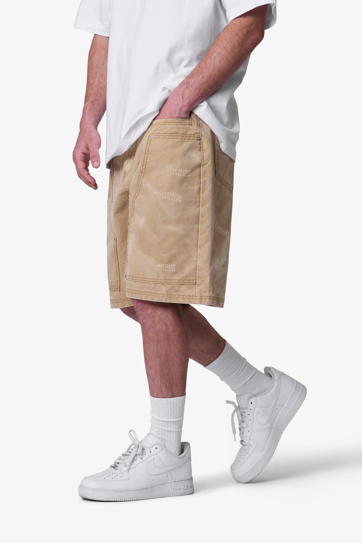 West Sands Denim Shorts - Tan Product Image