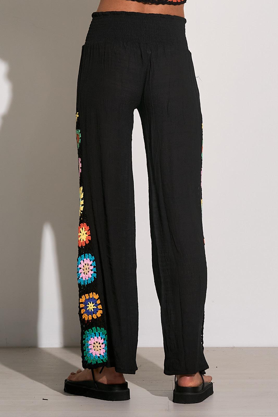 Crochet Panel Pant Product Image