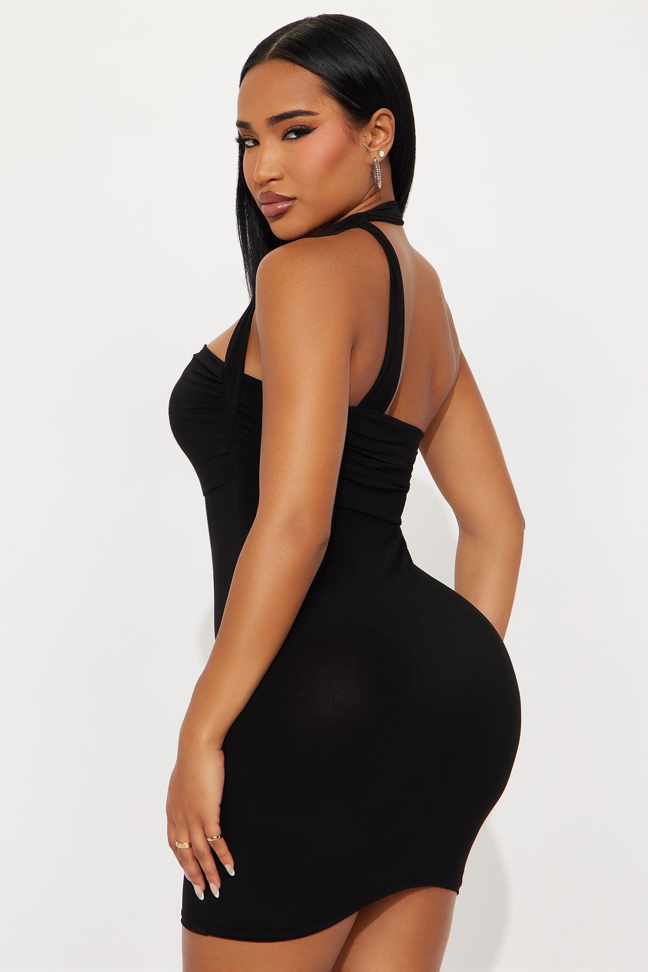 Julia One Shoulder Mini Dress - Black Female Product Image