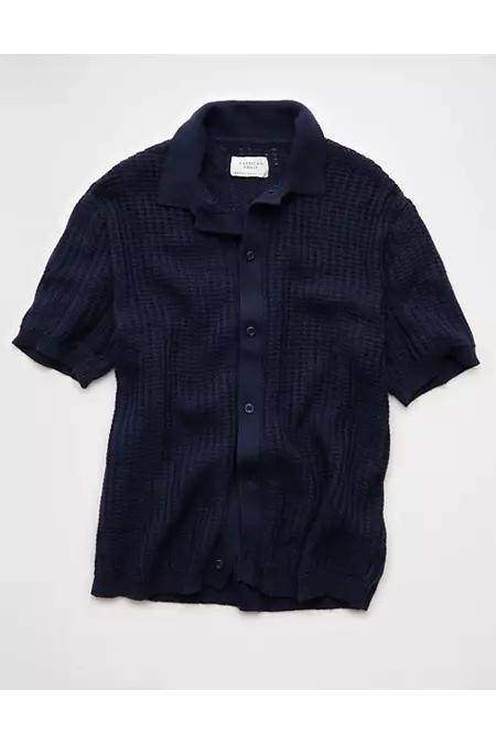 AE Weekend Button-Up Sweater Polo Shirt Men's Product Image