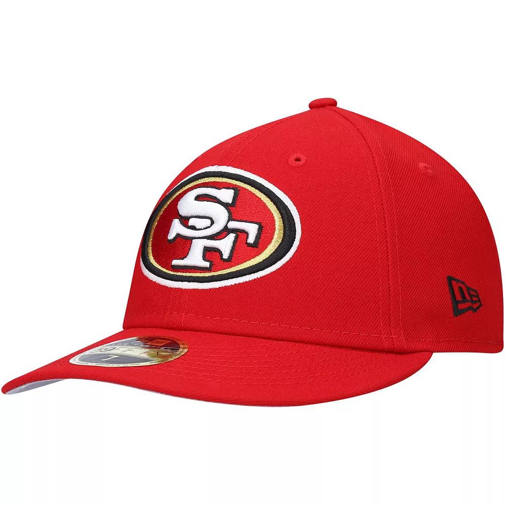 Men's New Era Scarlet San Francisco 49ers Omaha Low Profile 59FIFTY Fitted Hat,  Product Image