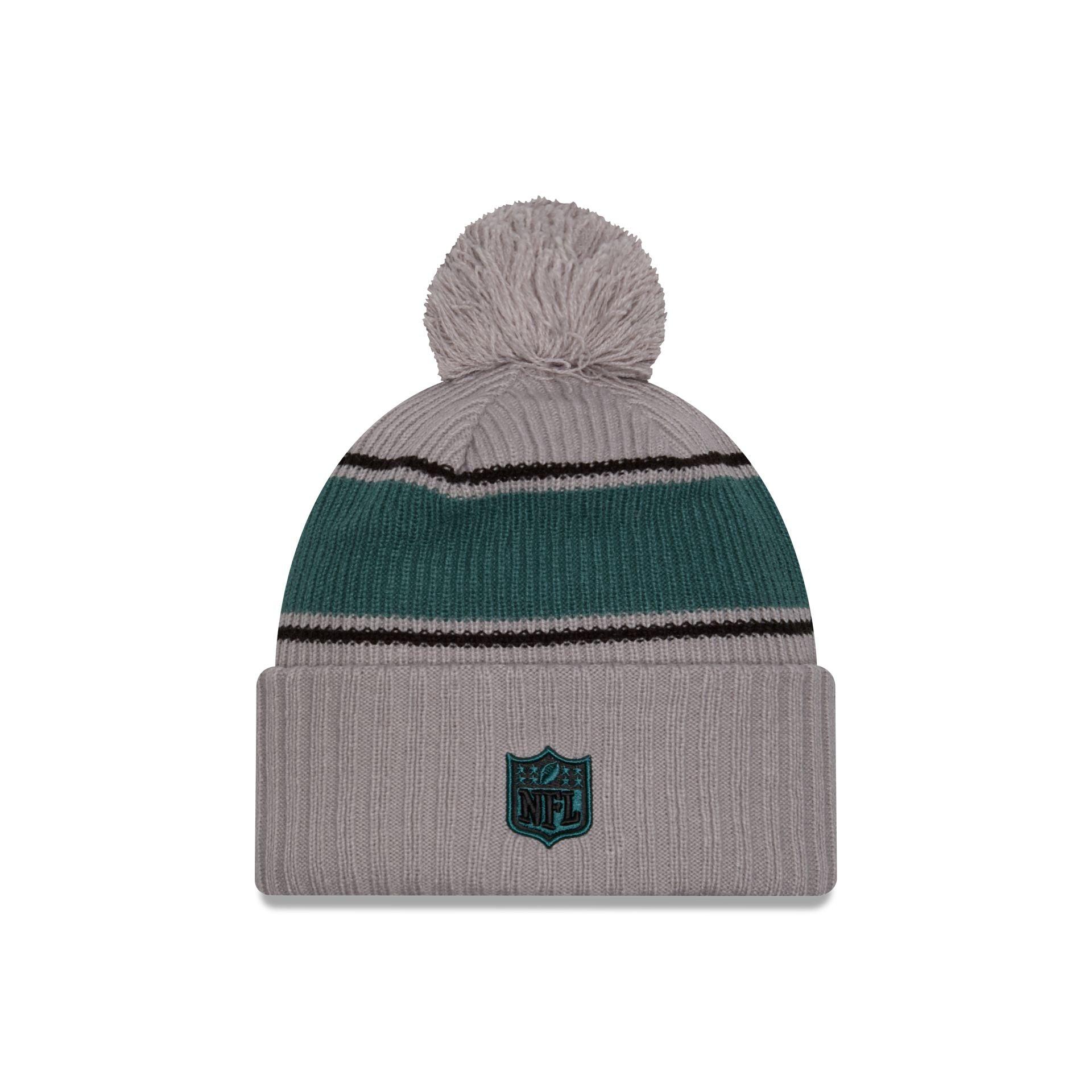 Philadelphia Eagles 2024 Cold Weather Gray Pom Knit Hat Male Product Image