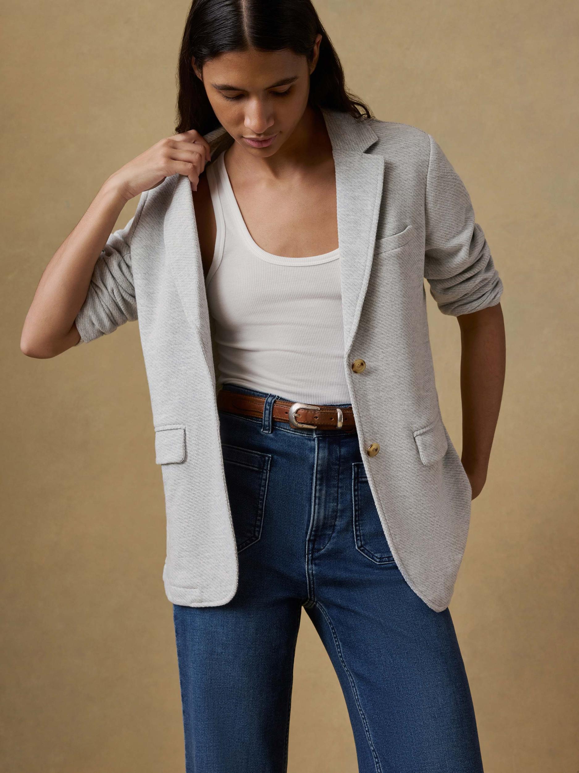 Inlet Knit Blazer - Heather Grey Female Product Image