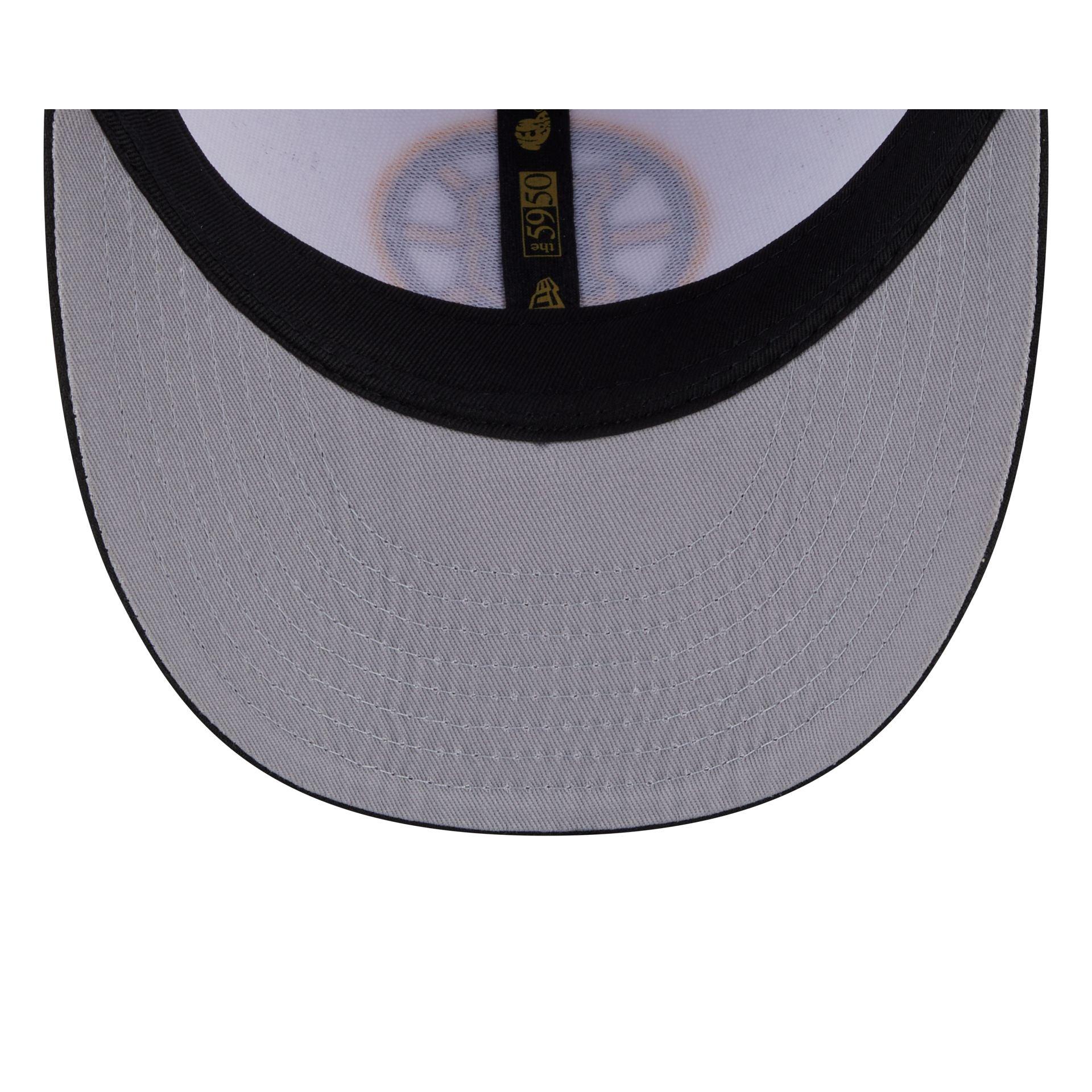 Boston Bruins Floral Shine Low Profile 59FIFTY Fitted Hat Male Product Image