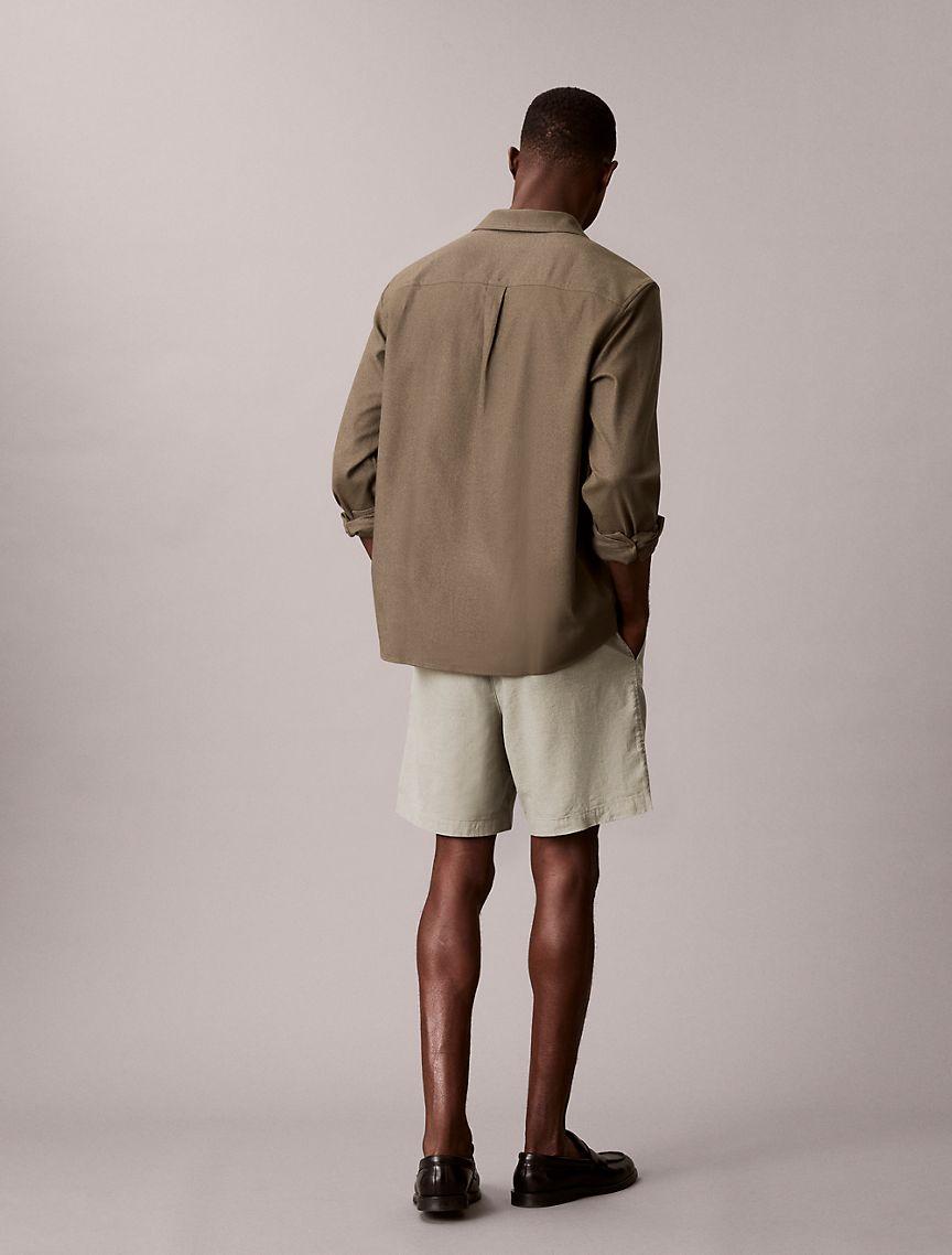 Linen Cotton Pull-On Shorts Product Image