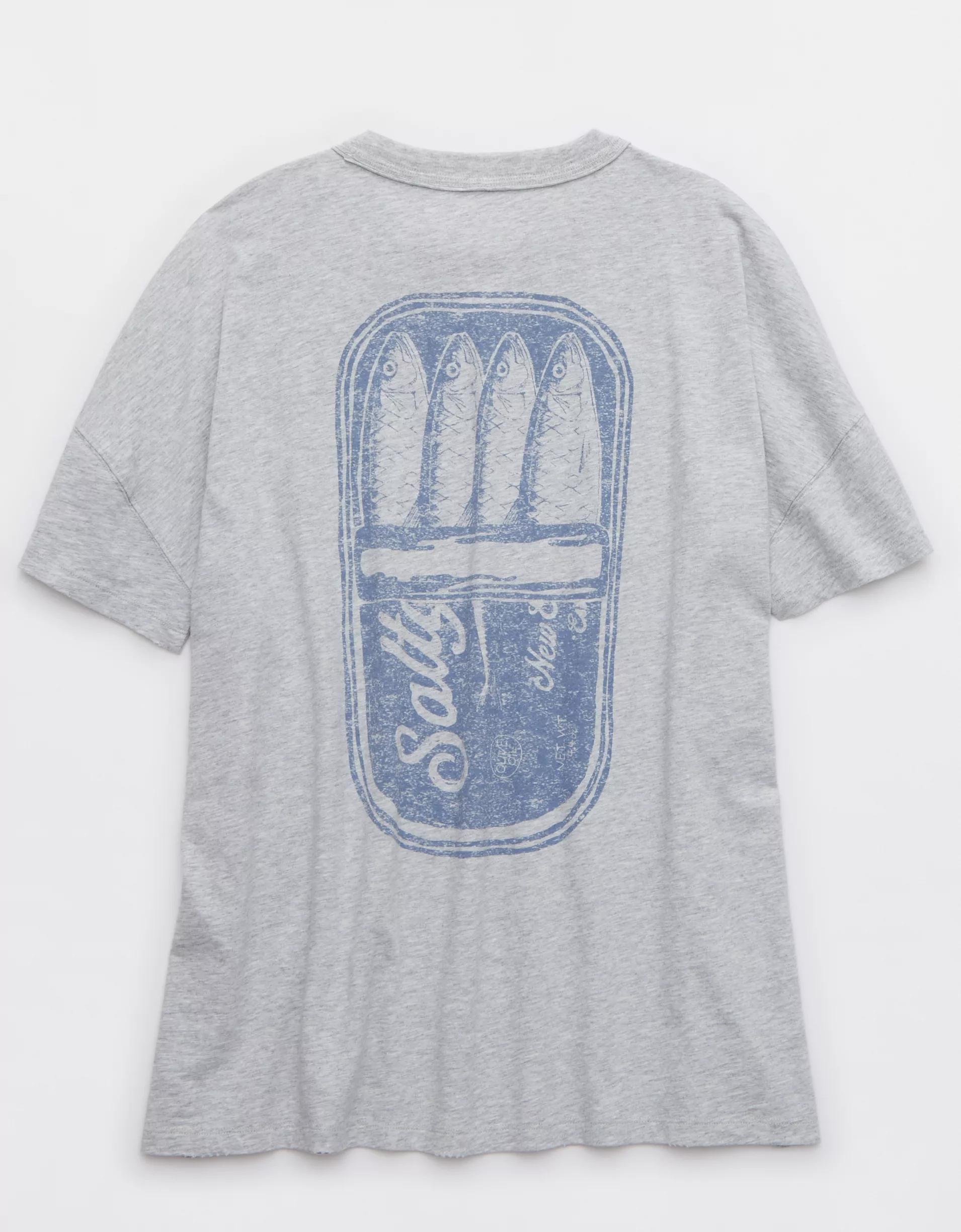 Aerie Oversized Crew Boyfriend T-Shirt Product Image