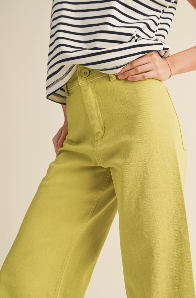 Wide Leg Denim Pants Product Image