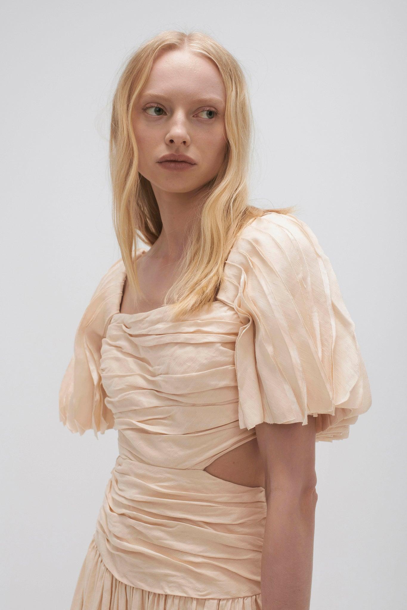 Marianne Ruched Midi Dress Product Image