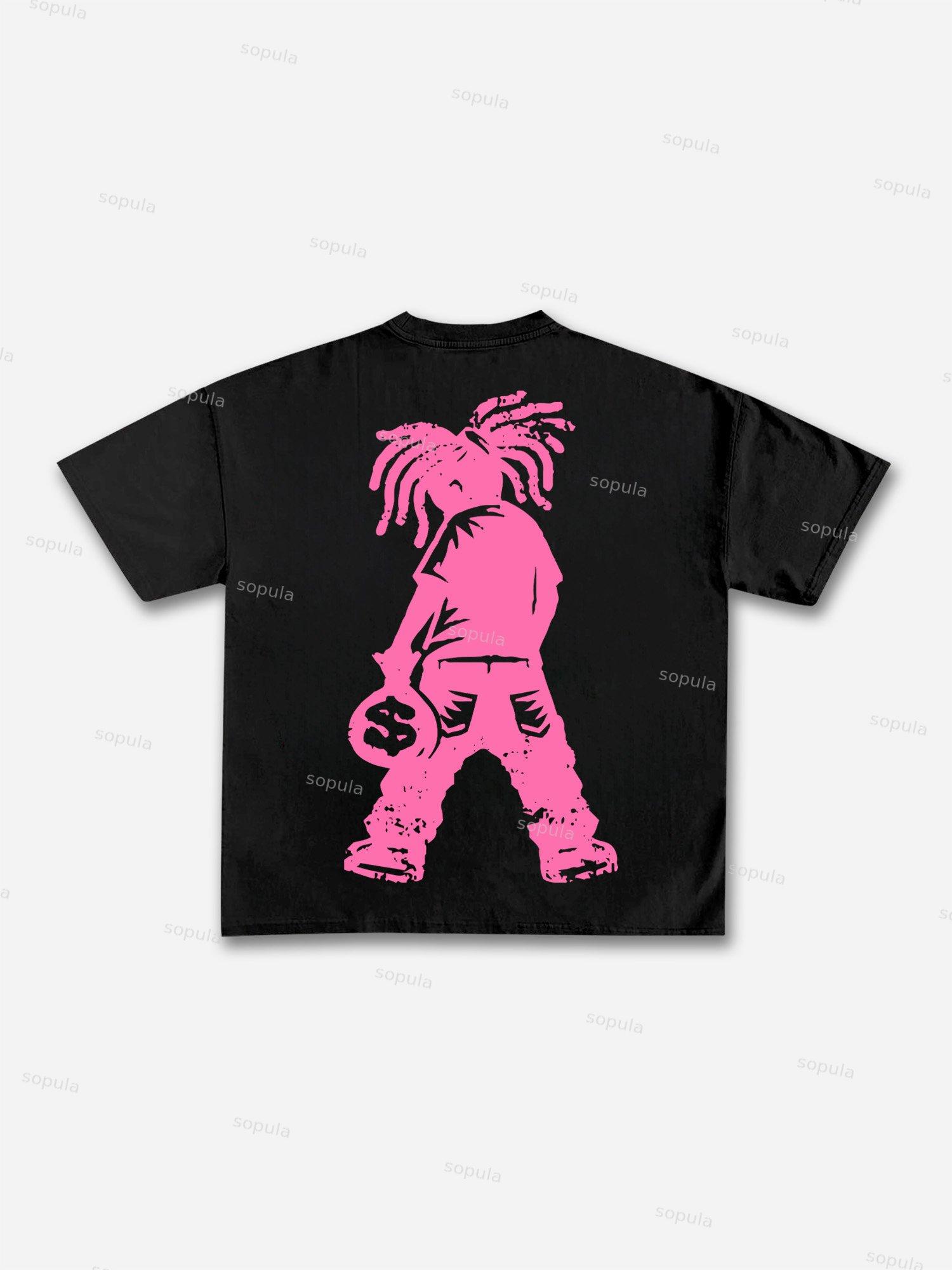 Sopula Street Balaclava Graphic Print Cotton T-shirt Product Image