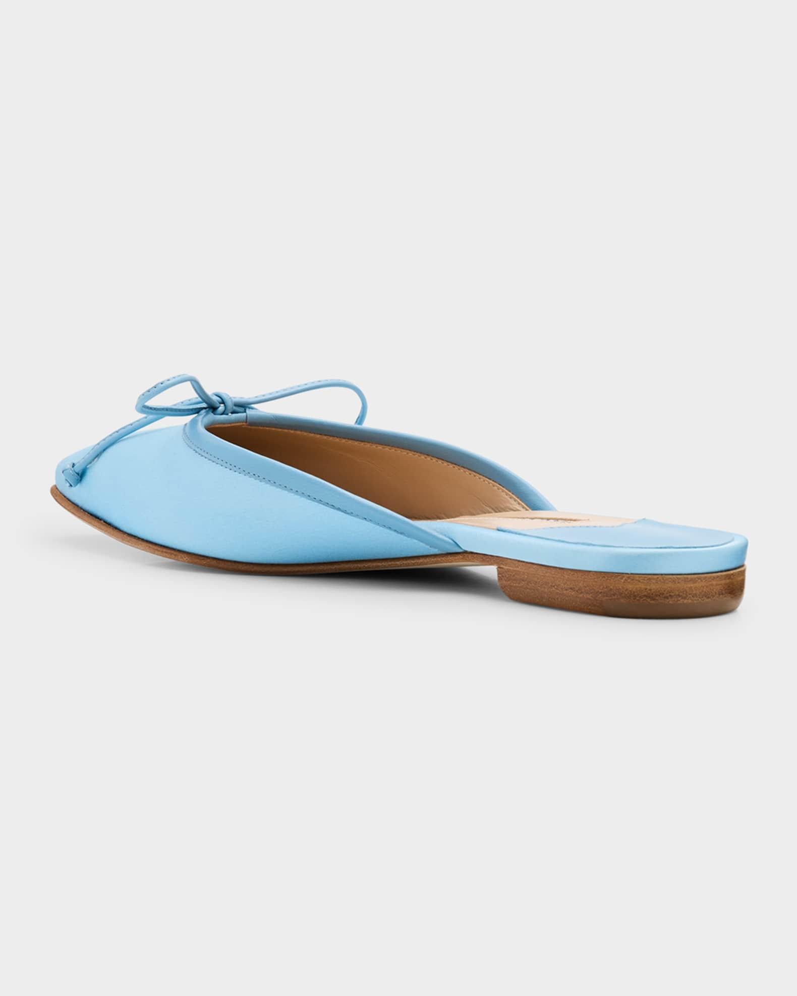 Satin Bow Ballerina Flats Product Image