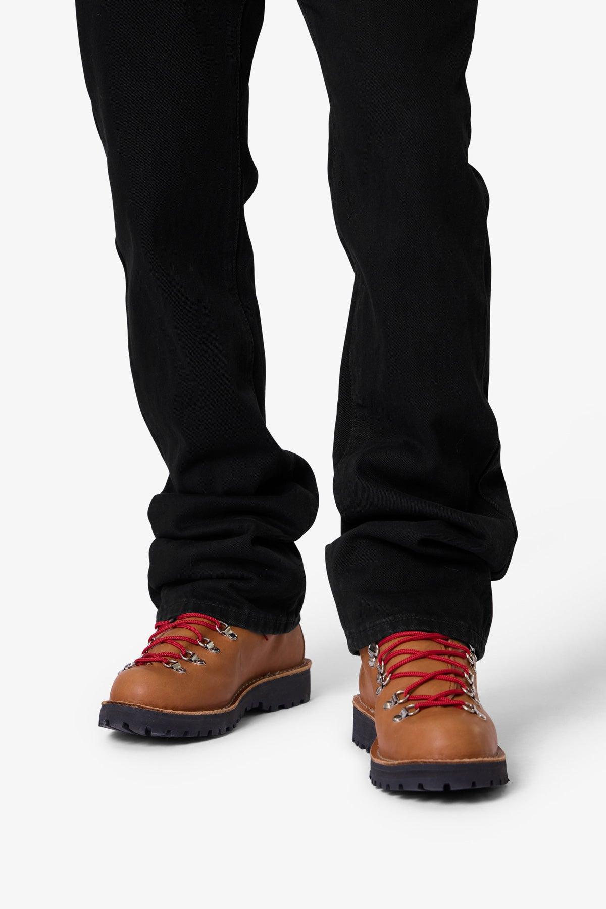 Raw Bootcut Denim - Rinsed Black Product Image