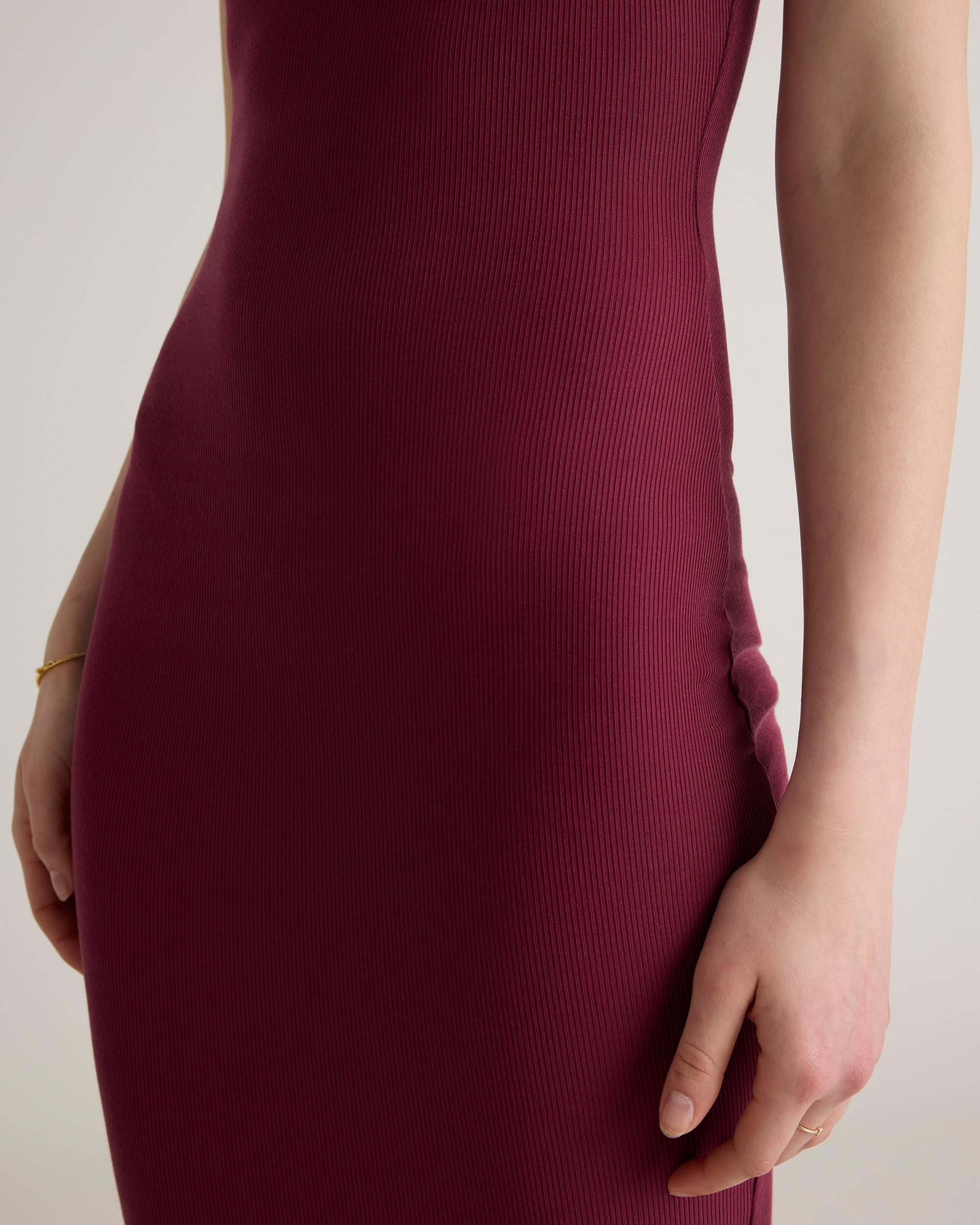 Quince | Women's Tencel Rib Knit Maxi Slip Dress Cotton/Modal Product Image