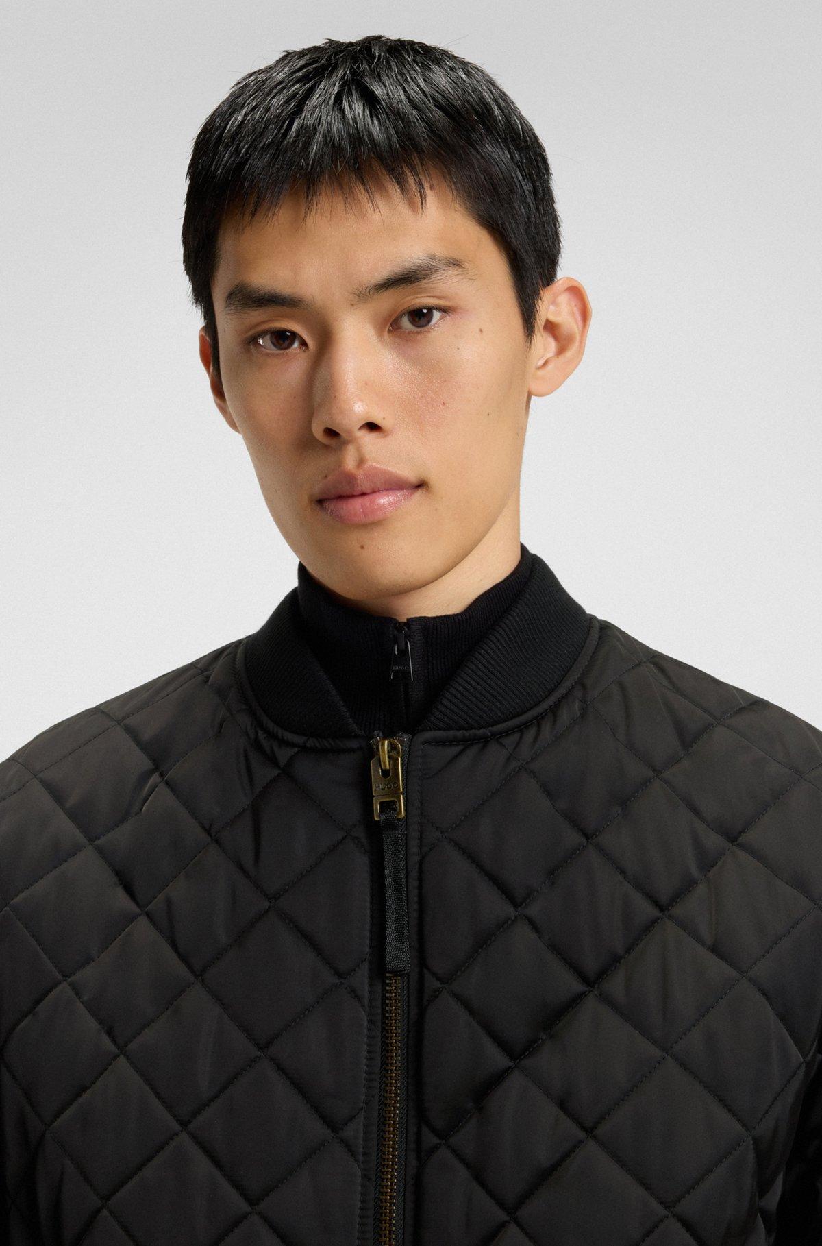 Water-repellent jacket in quilted satin Product Image