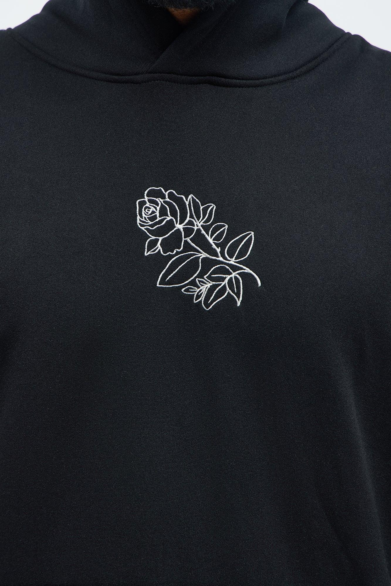 Rose Thorns Hoodie - Black Male Product Image