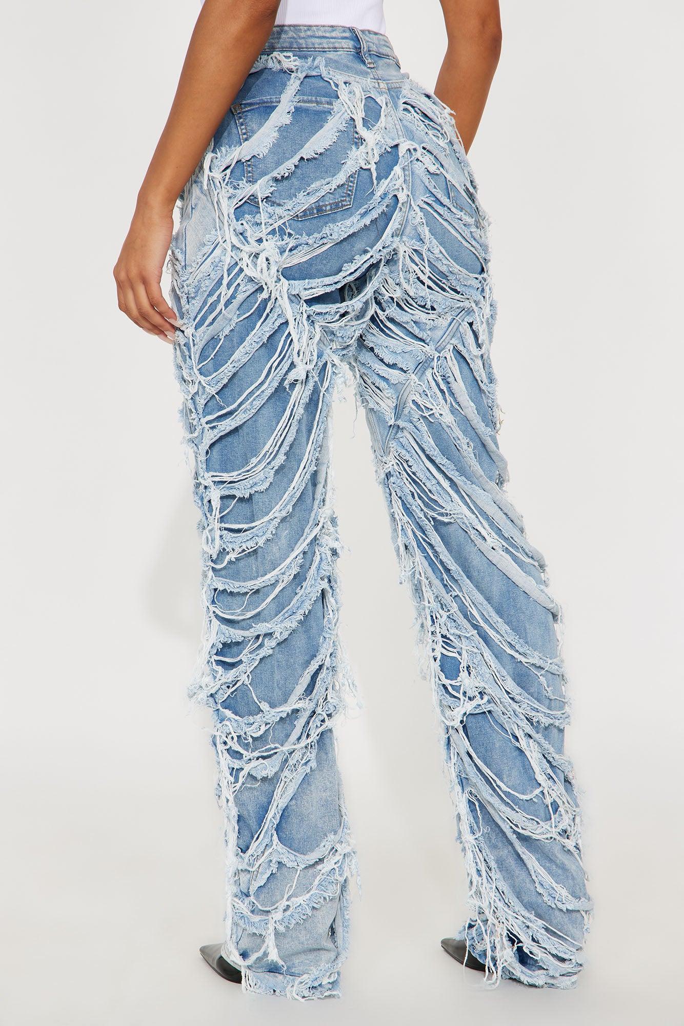 Cut It Out Straight Leg Jeans - Light Wash Female Product Image